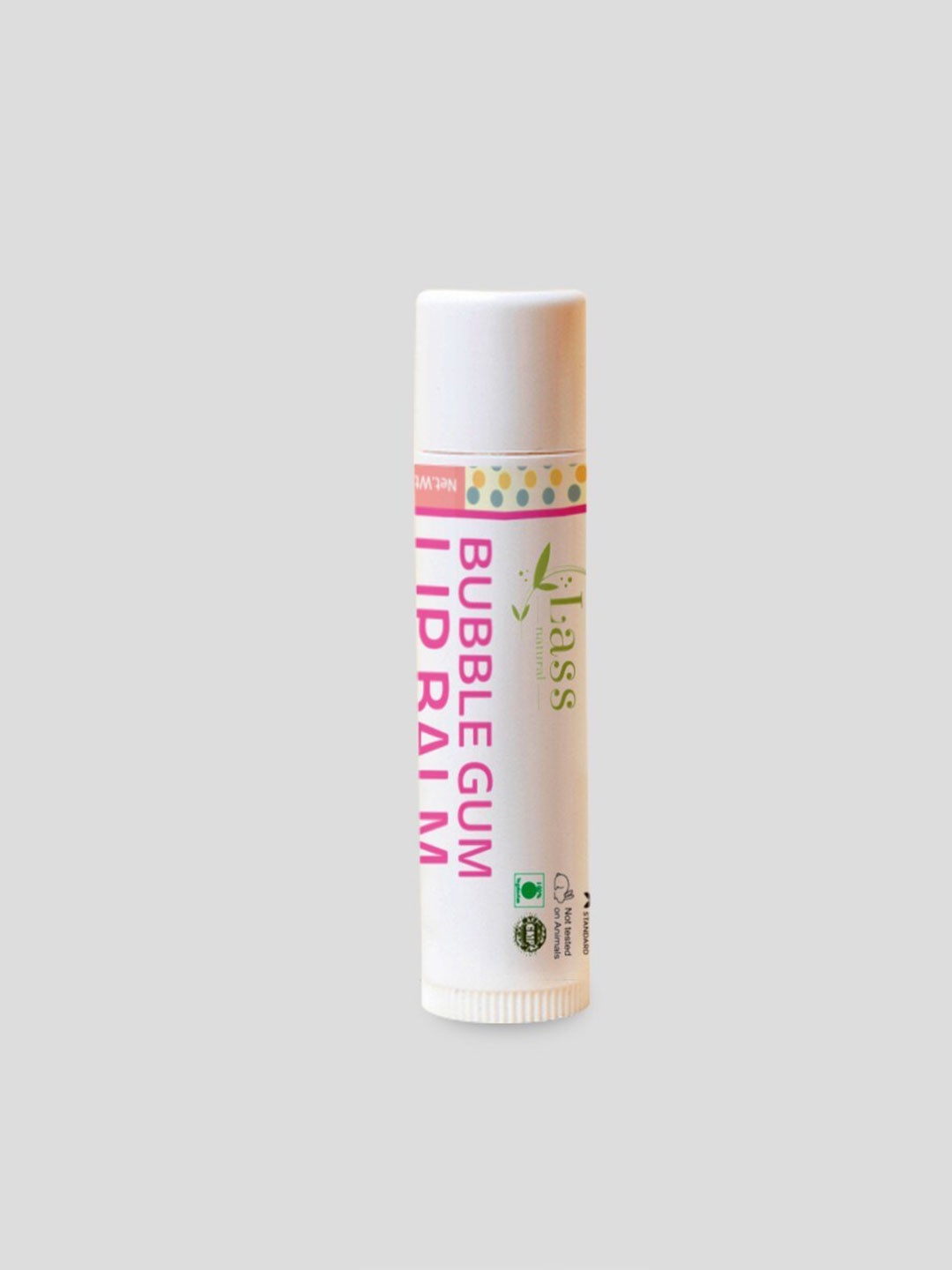 

Lass Naturals Herbal Lip Balm For Chapped & Cracked Lips 8 g - Bubble Gum, Pink