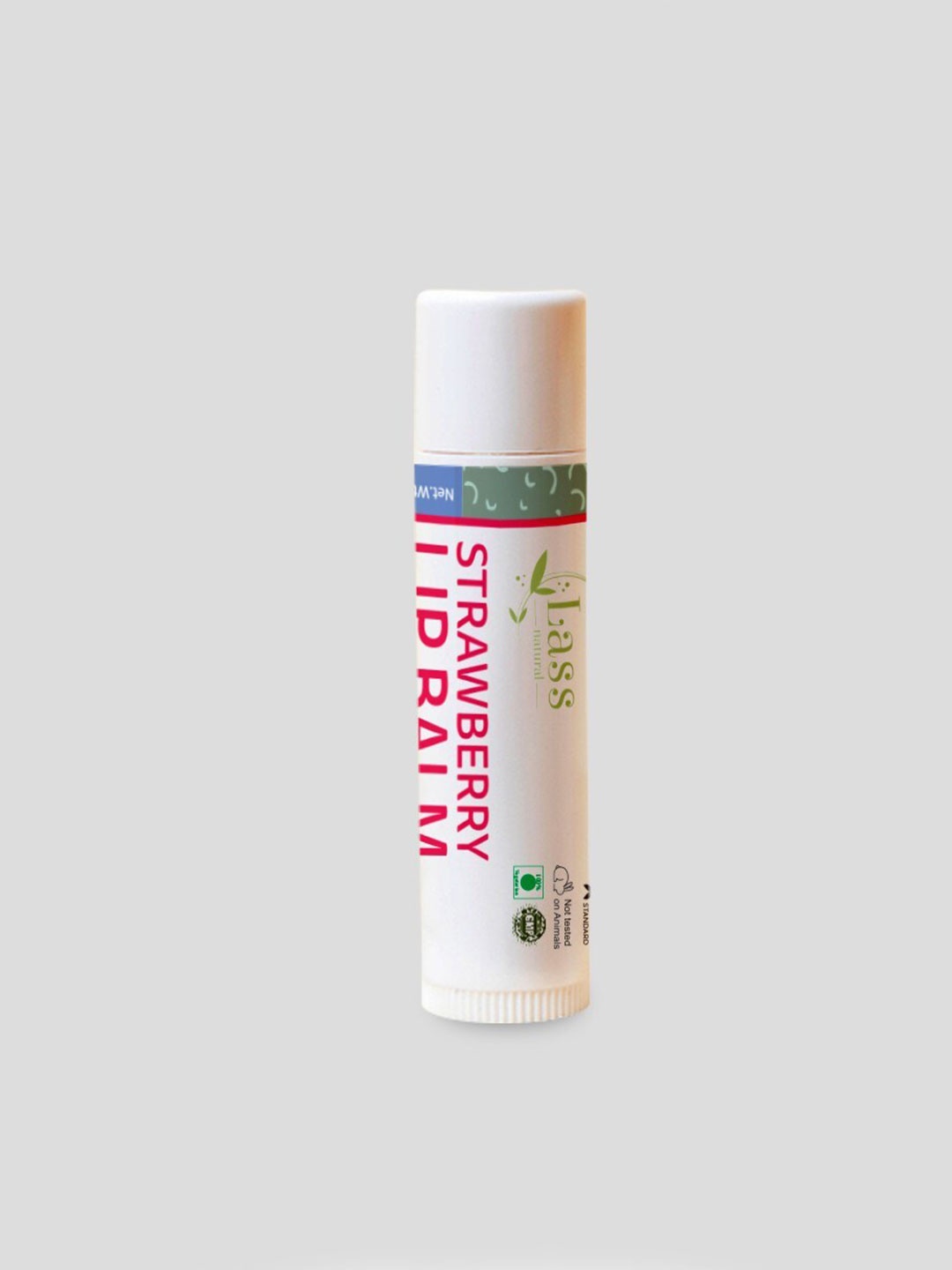 

Lass Naturals Herbal Lip Balm For Chapped & Cracked Lips 8 g - Strawberry, Pink