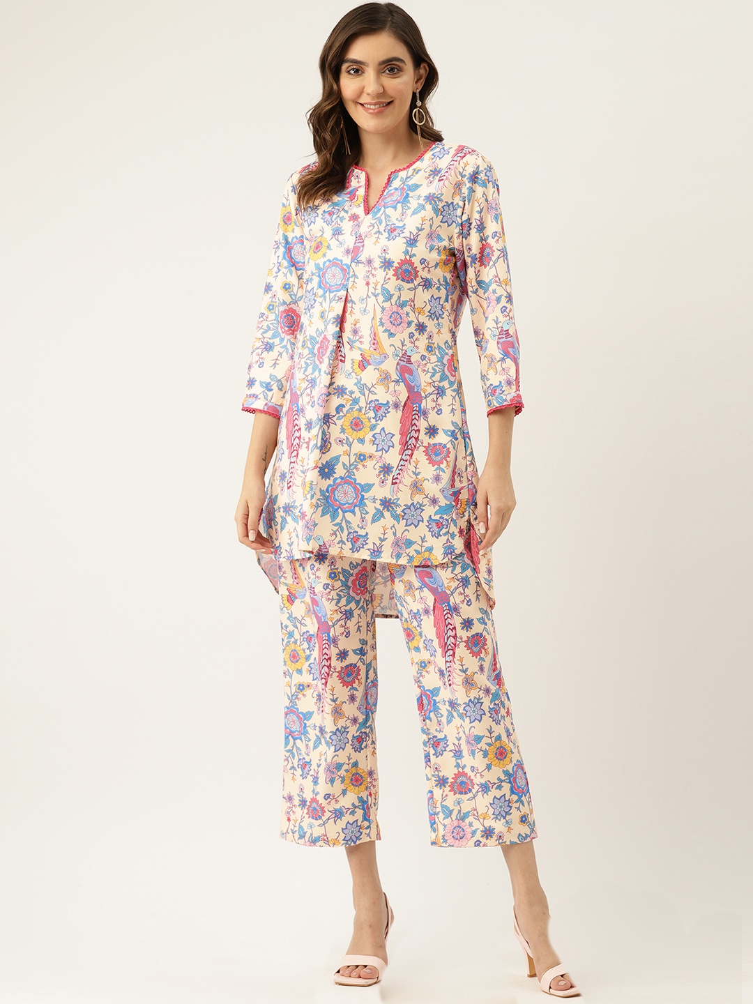 

Off Label Printed Co-ords, Cream