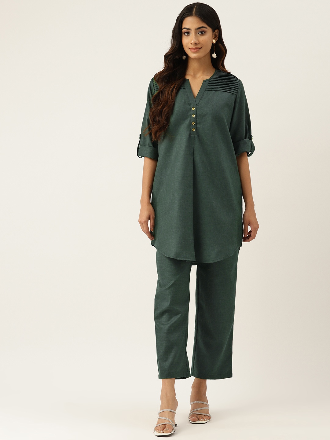 

Off Label Tunic & Trousers Co-ords, Green