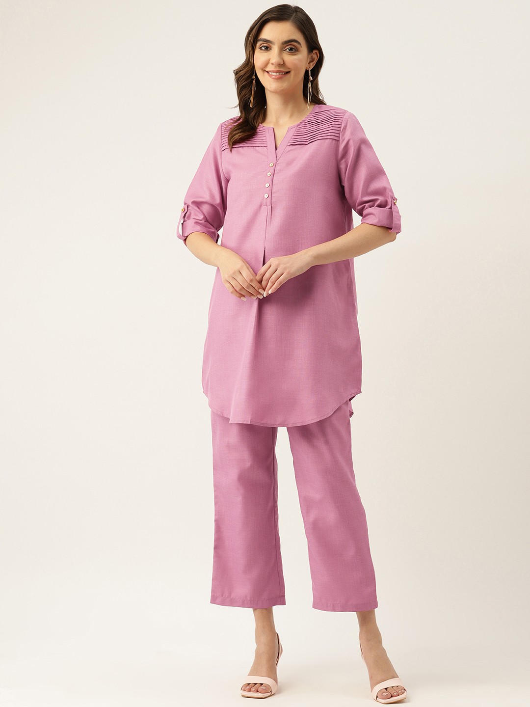 

Off Label Tunic & Trousers Co-ords, Pink