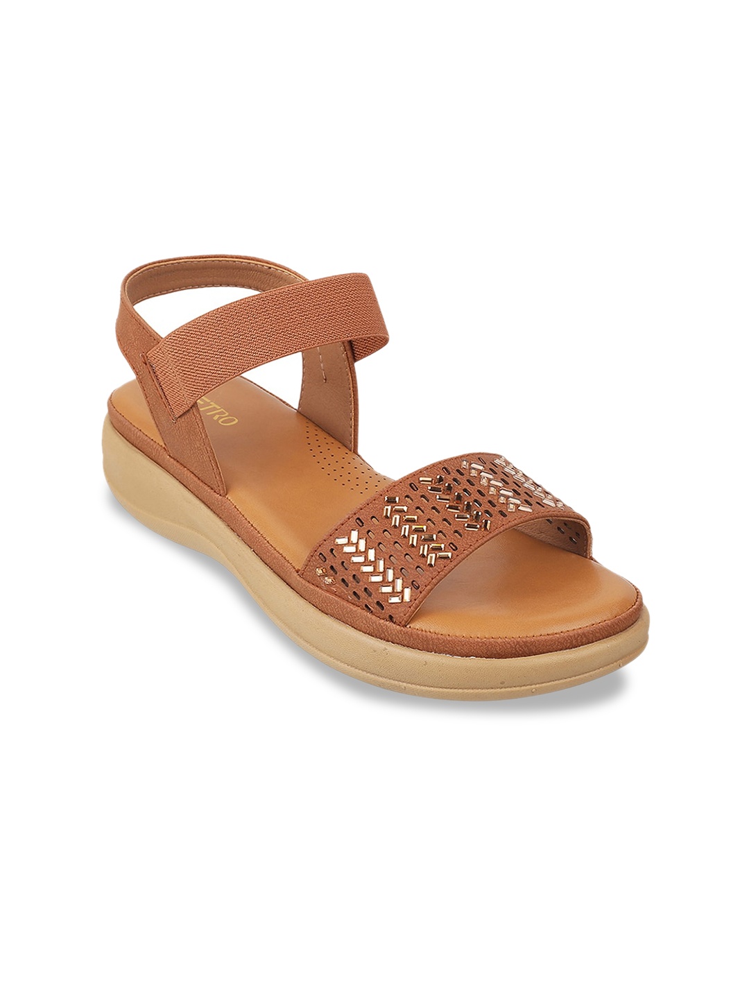 

Metro Embellished Comfort Heels, Tan