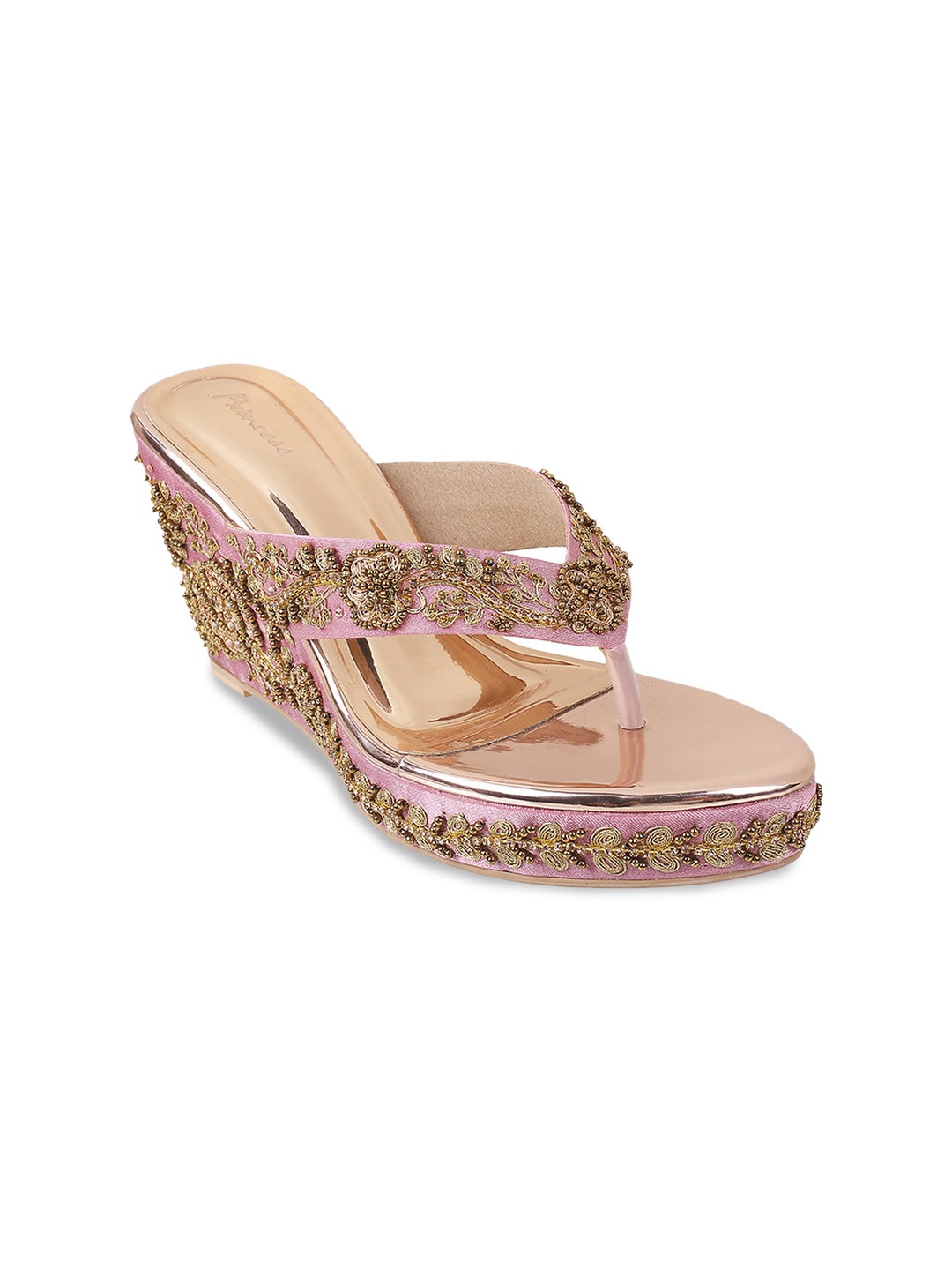 

Metro Embellished Wedge Heels, Pink