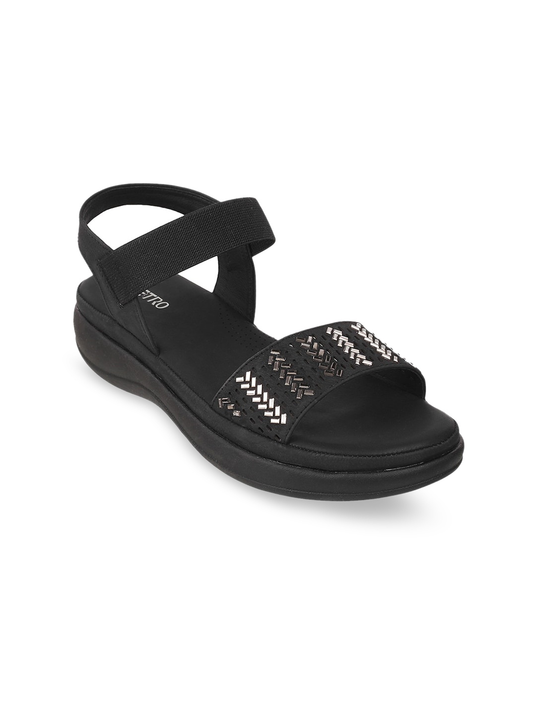 

Metro Embellished Comfort Heels, Black