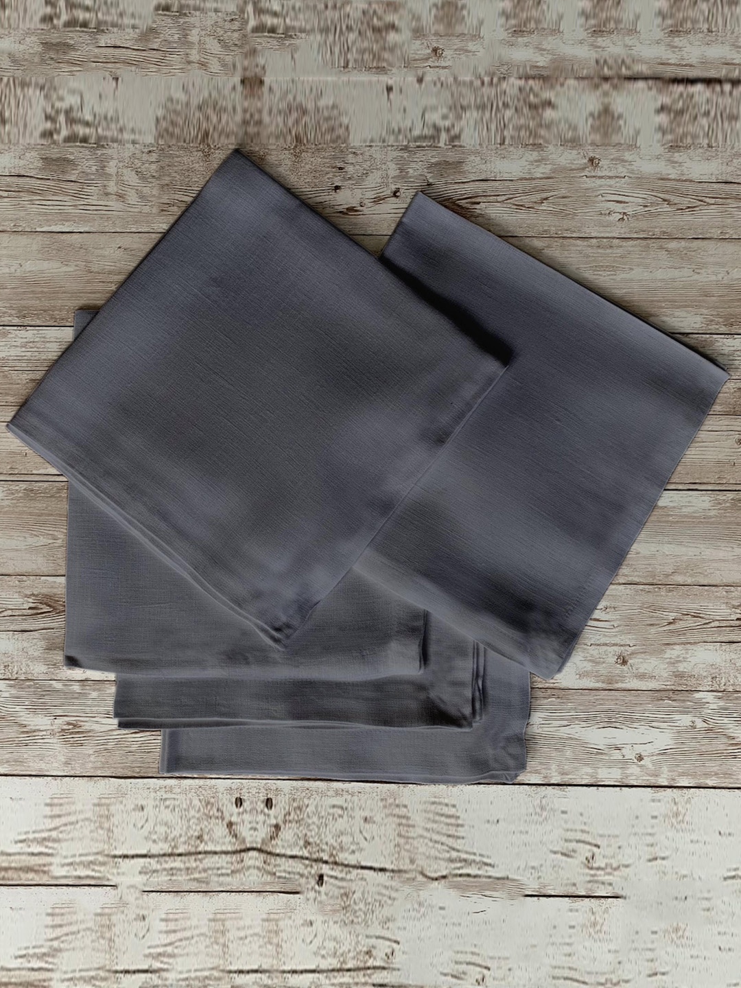 

Lushomes Grey 12 Pieces Cotton Table Napkins