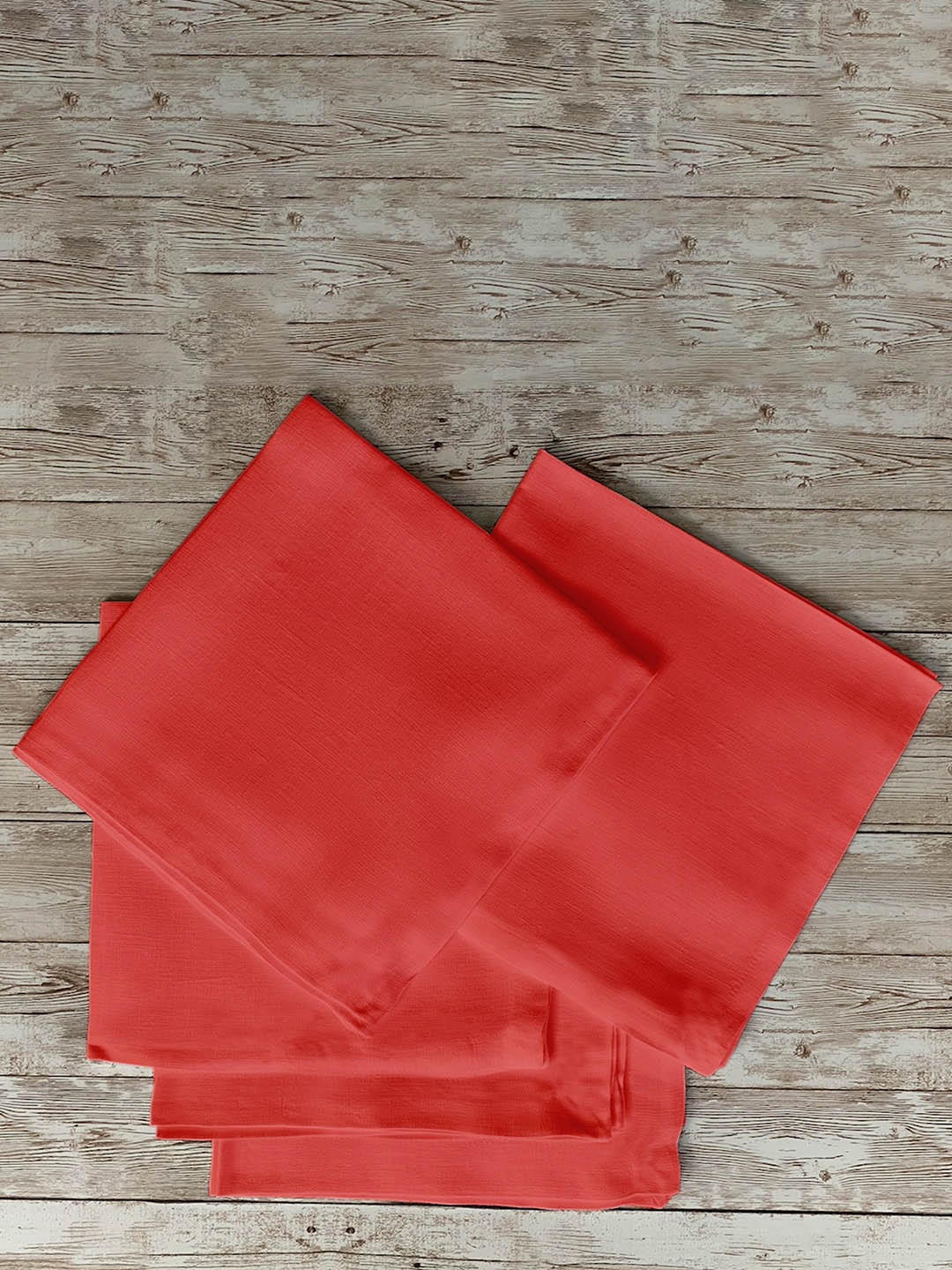 

Lushomes Red 12-Pieces Cotton Table Napkins