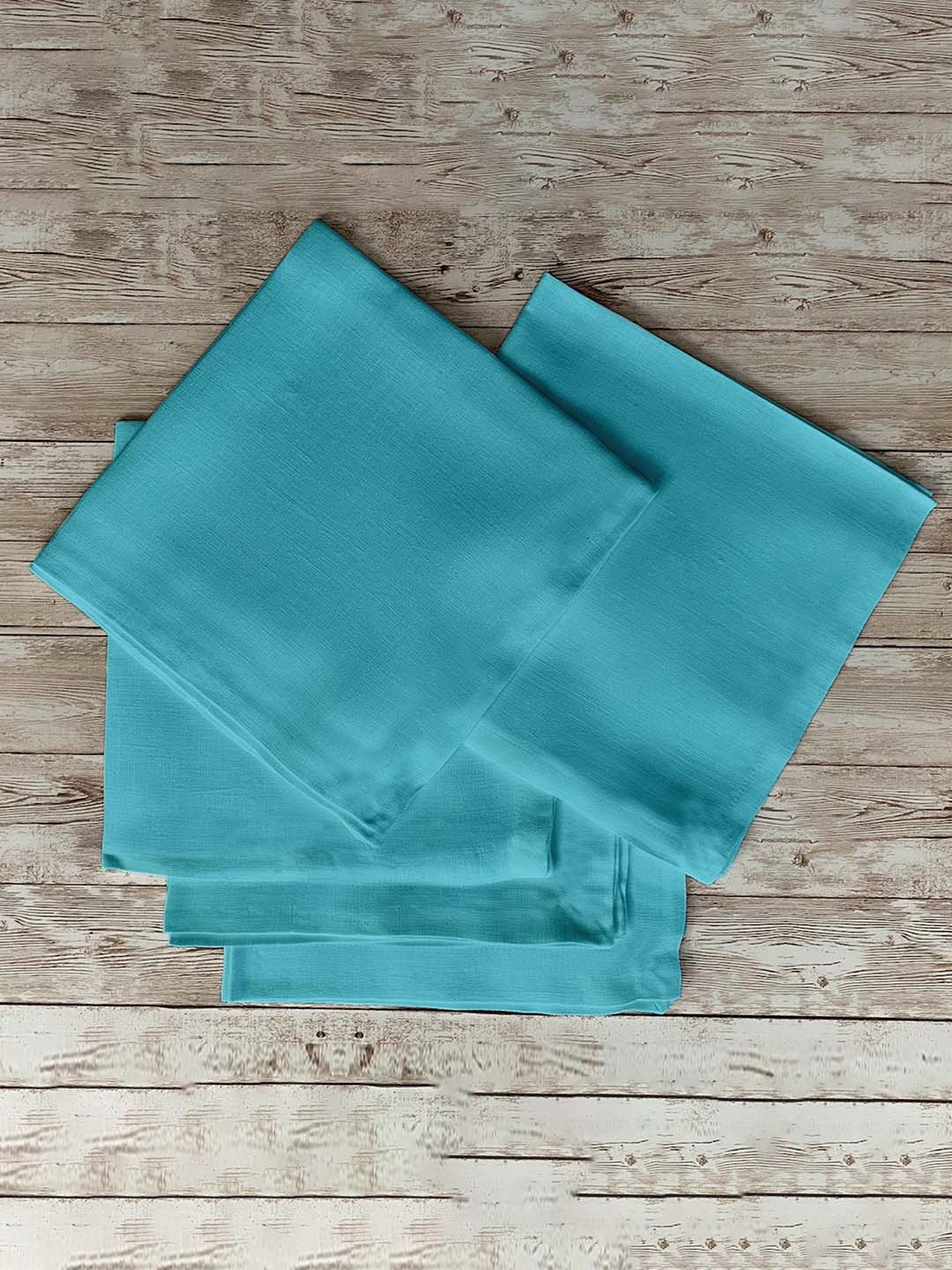 

Lushomes Teal Blue 21-Pieces Cotton Table Napkins