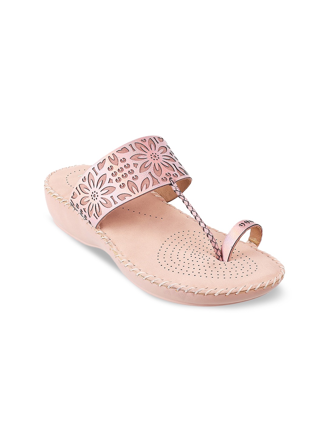 

Mochi Textured Open Toe Wedge, Pink