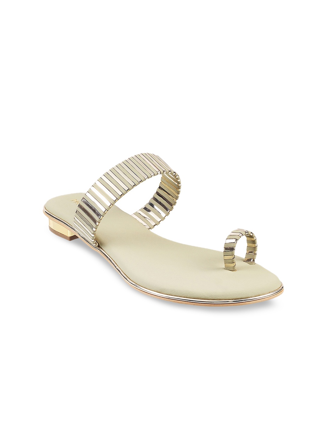 

Mochi Embellished One Toe Flats, Sea green
