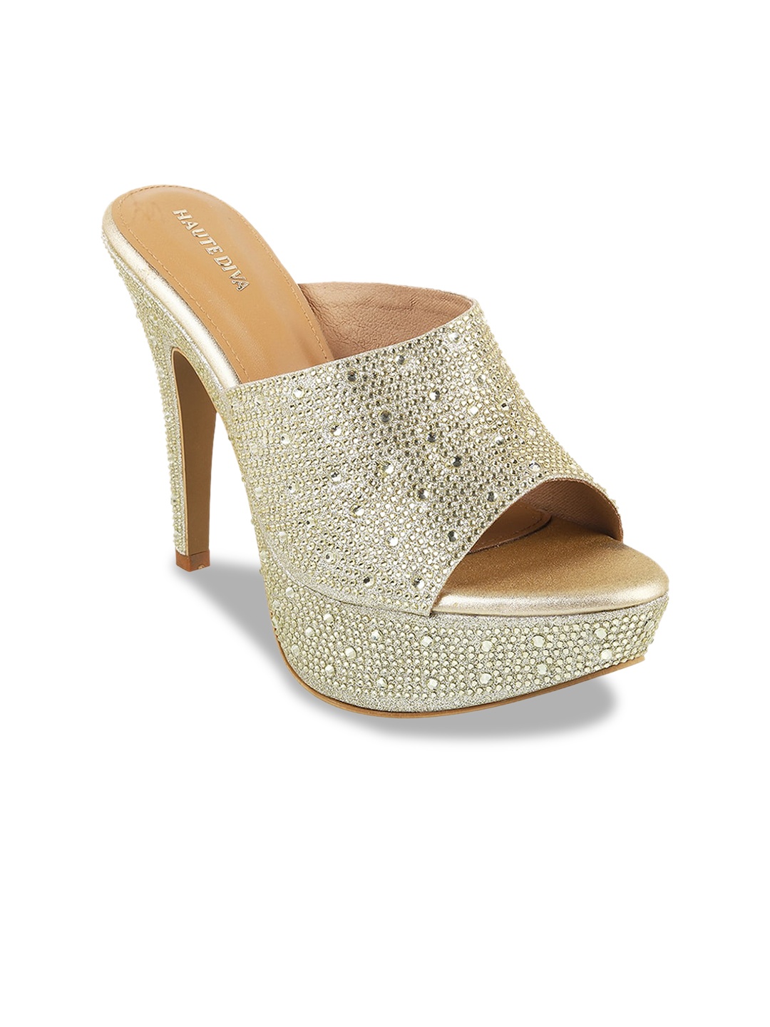 

Mochi Embellished Stiletto Heels, Gold