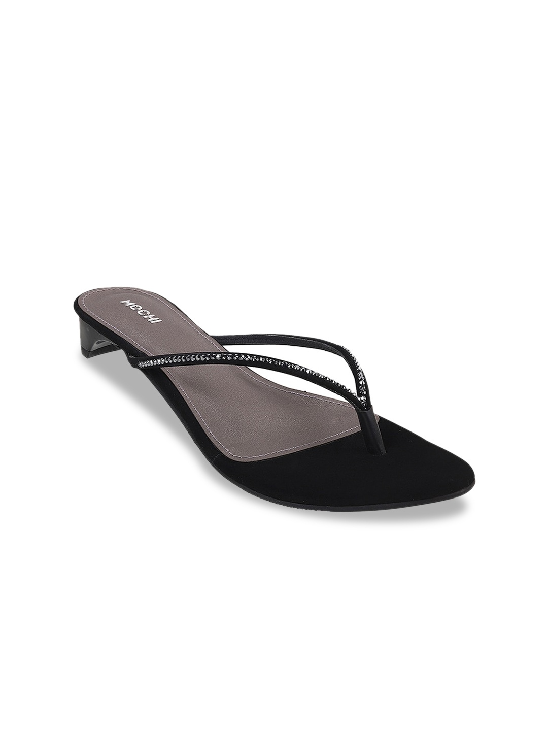 

Mochi Embellished Block Heels, Black