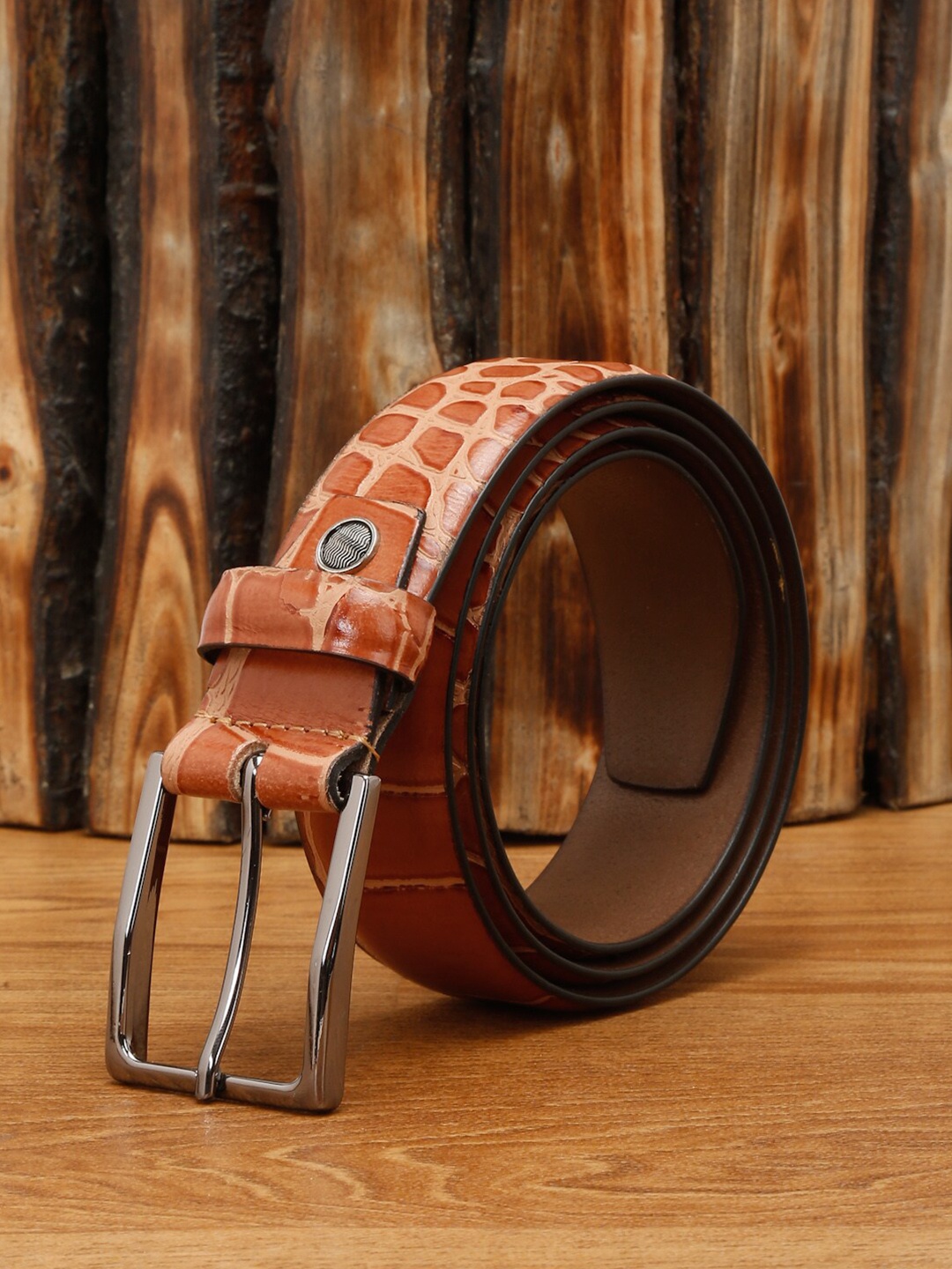 

LOUIS STITCH Men Premium Leather Casual Belt, Tan