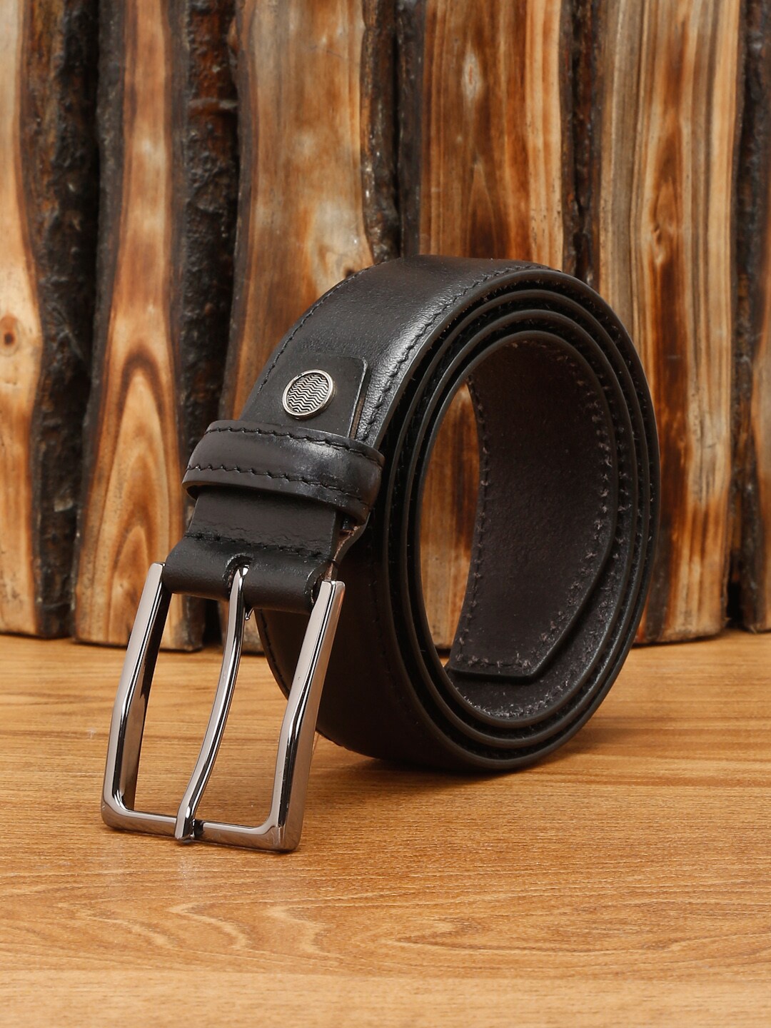 

LOUIS STITCH Men Premium Leather Casual Belt, Black