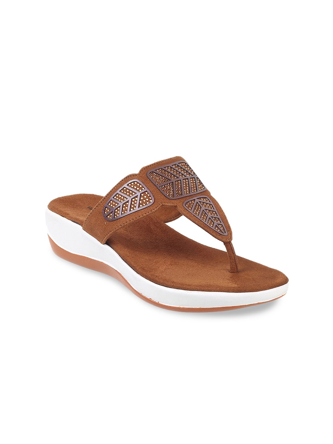 

WALKWAY by Metro Embellished T-Strap Flats, Tan