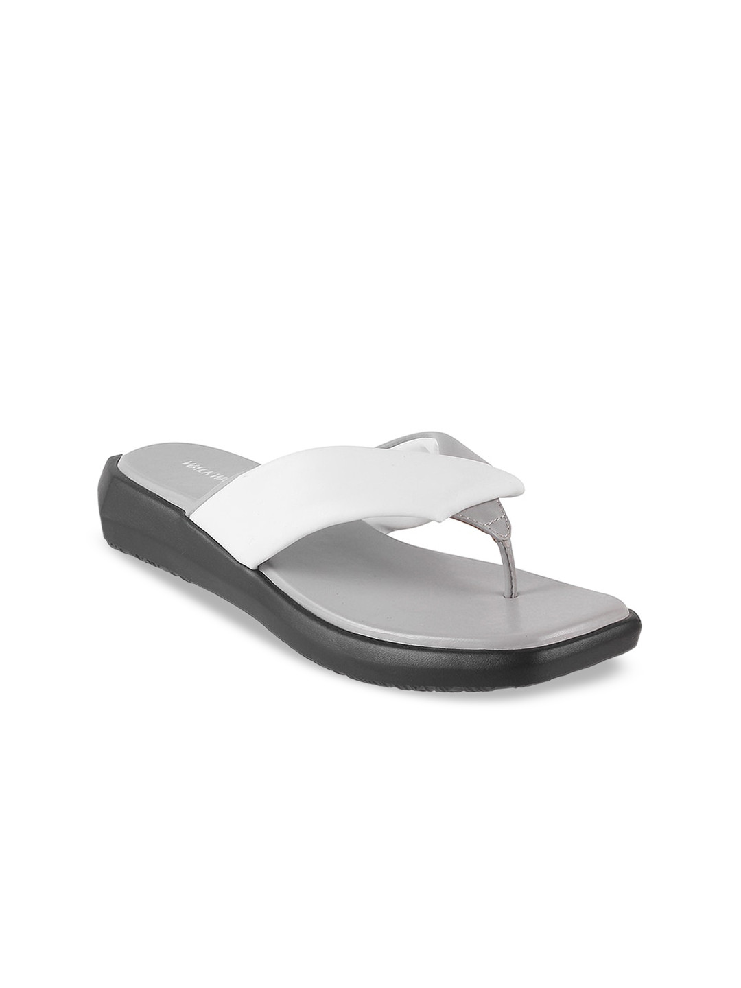 

WALKWAY by Metro Synthetic Open Toe Flats, Grey