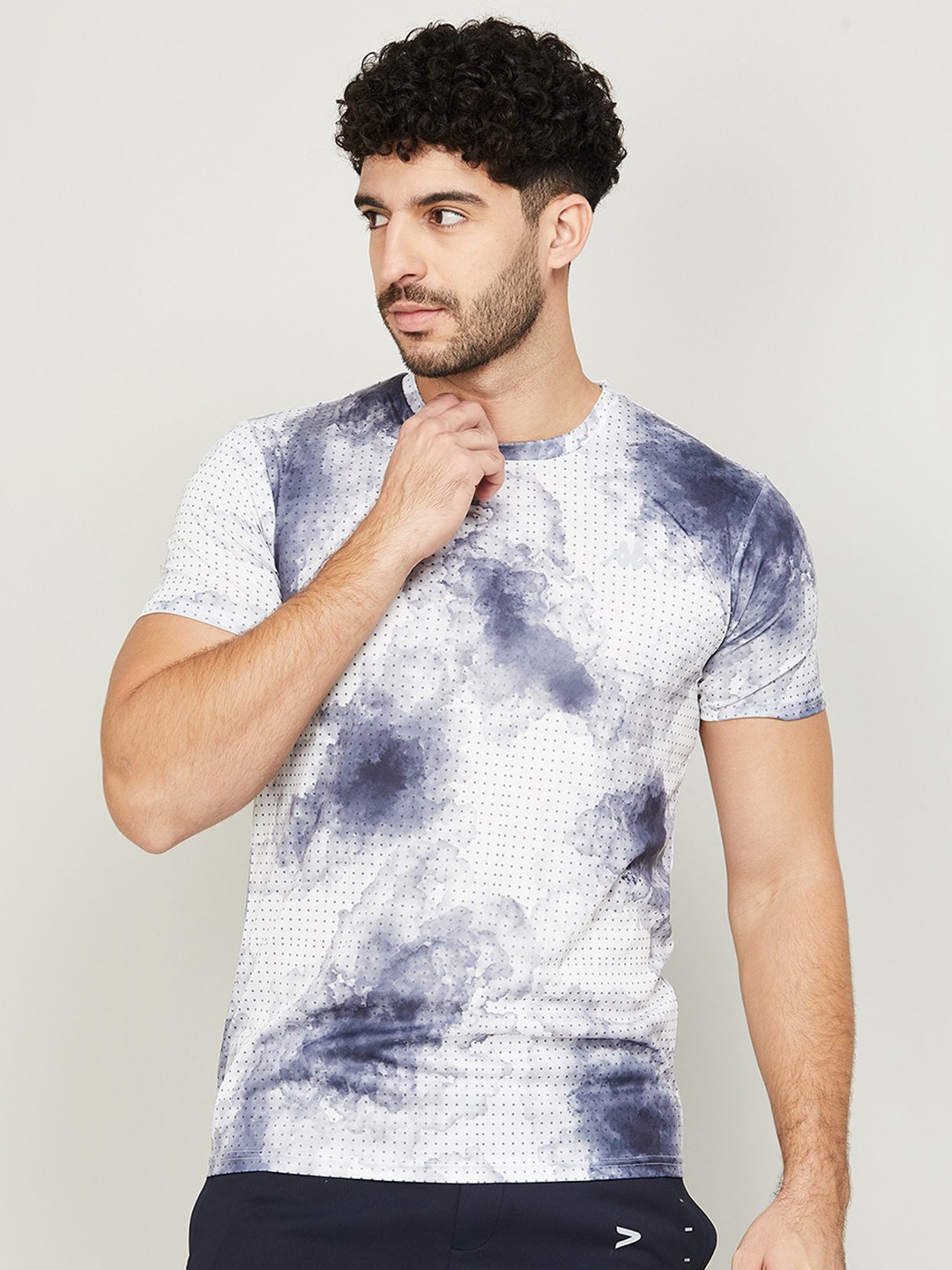 

Kappa Abstract Printed Round Neck Casual T-shirt, White