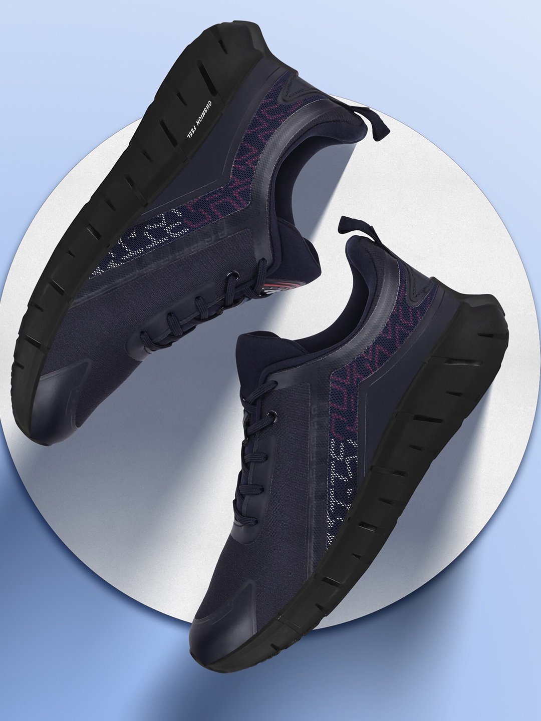 

Aqualite Men Mesh Running Sports Shoes, Navy blue