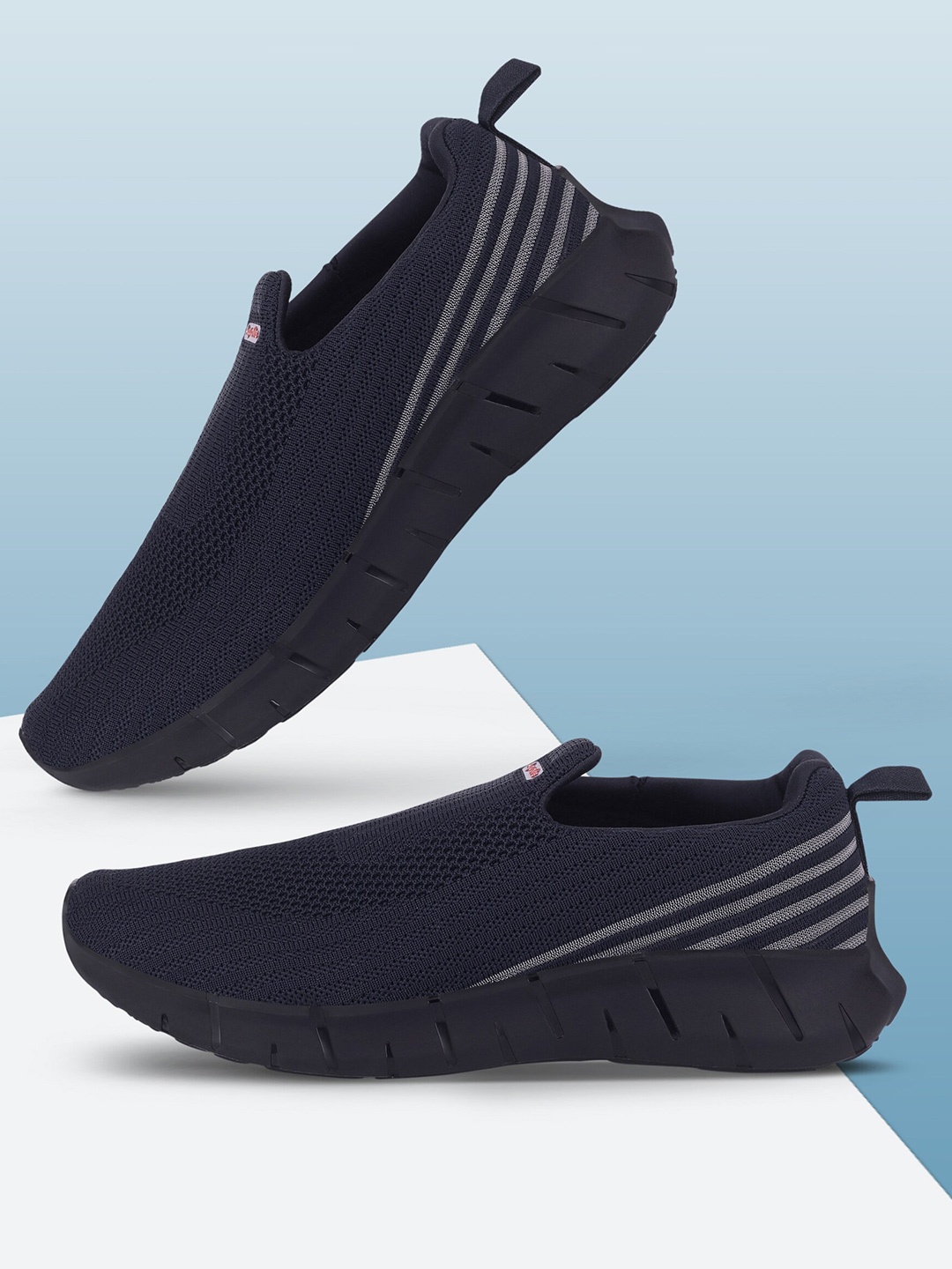 

Aqualite Men Mesh Walking Non-Marking Shoes, Navy blue