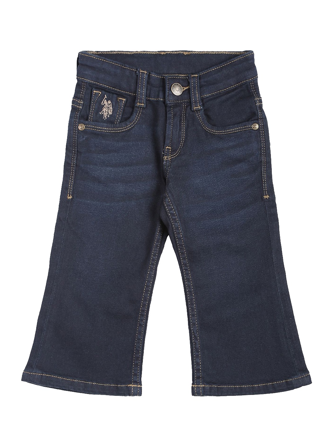 

U.S. Polo Assn. Kids Boys Clean Look Bootcut Jeans, Blue