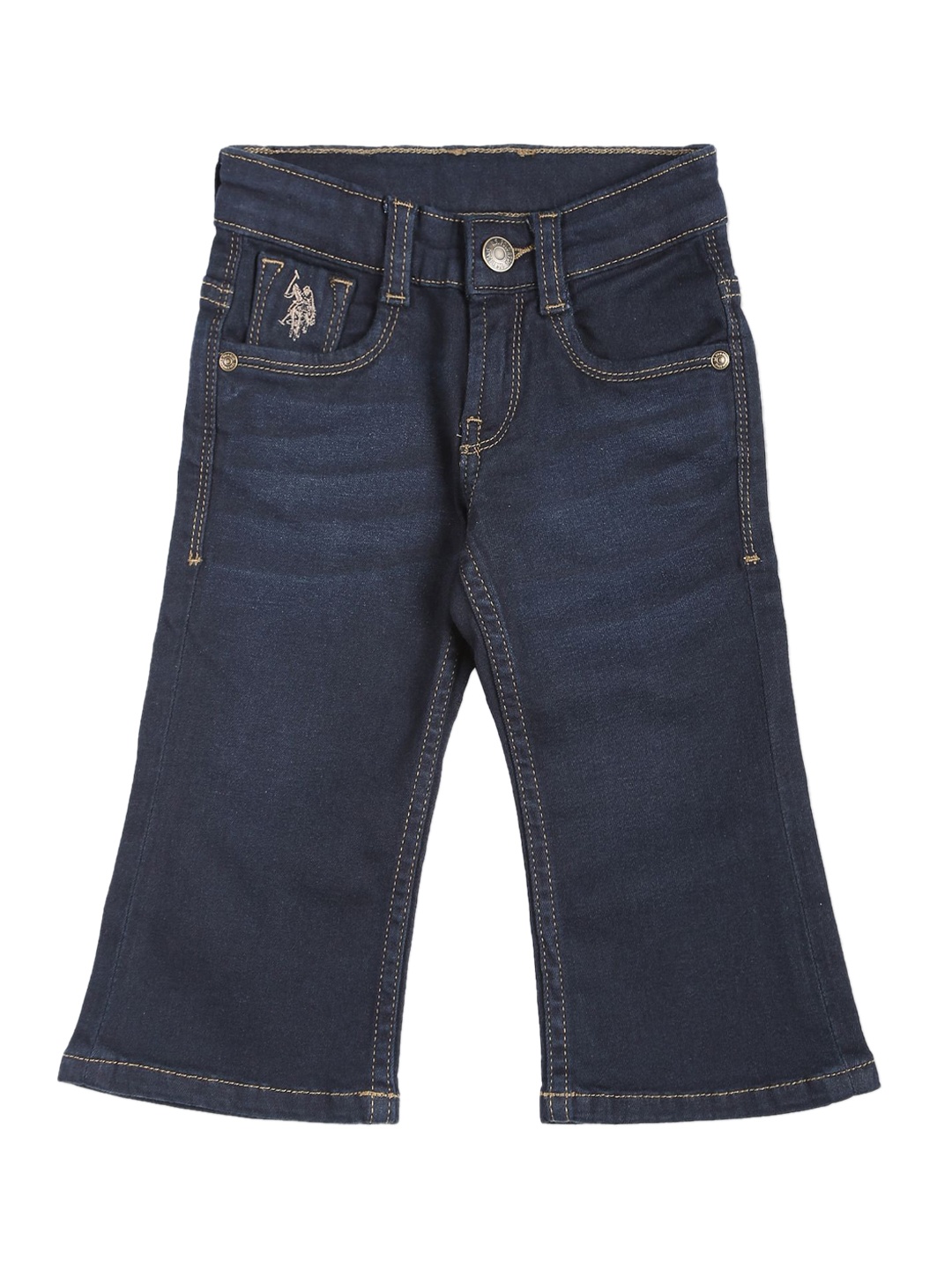

U.S. Polo Assn. Kids Boys Bootcut Cotton Jeans, Blue