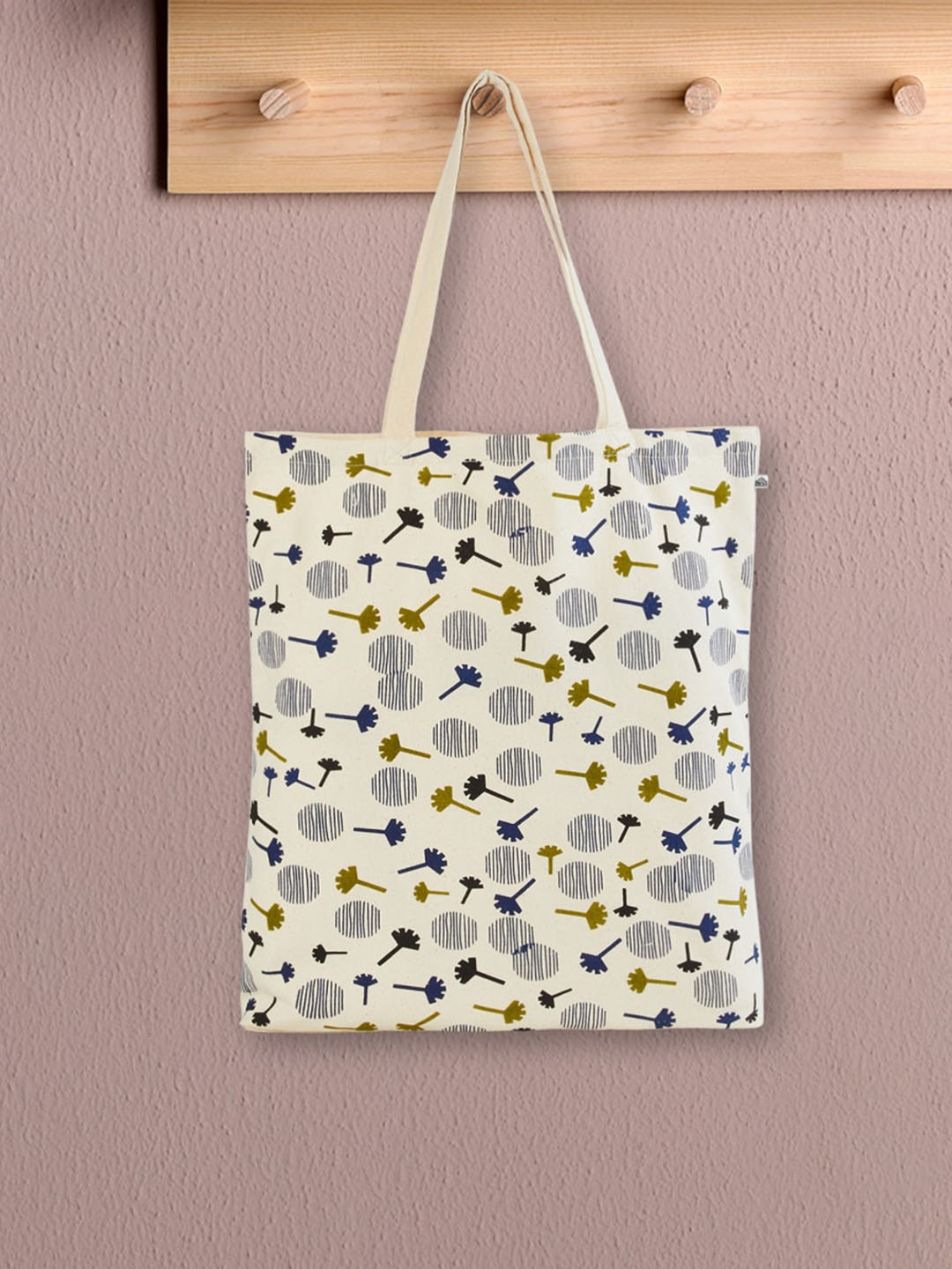 

Home Centre Floral Printed Shopper Tote Bag, Yellow