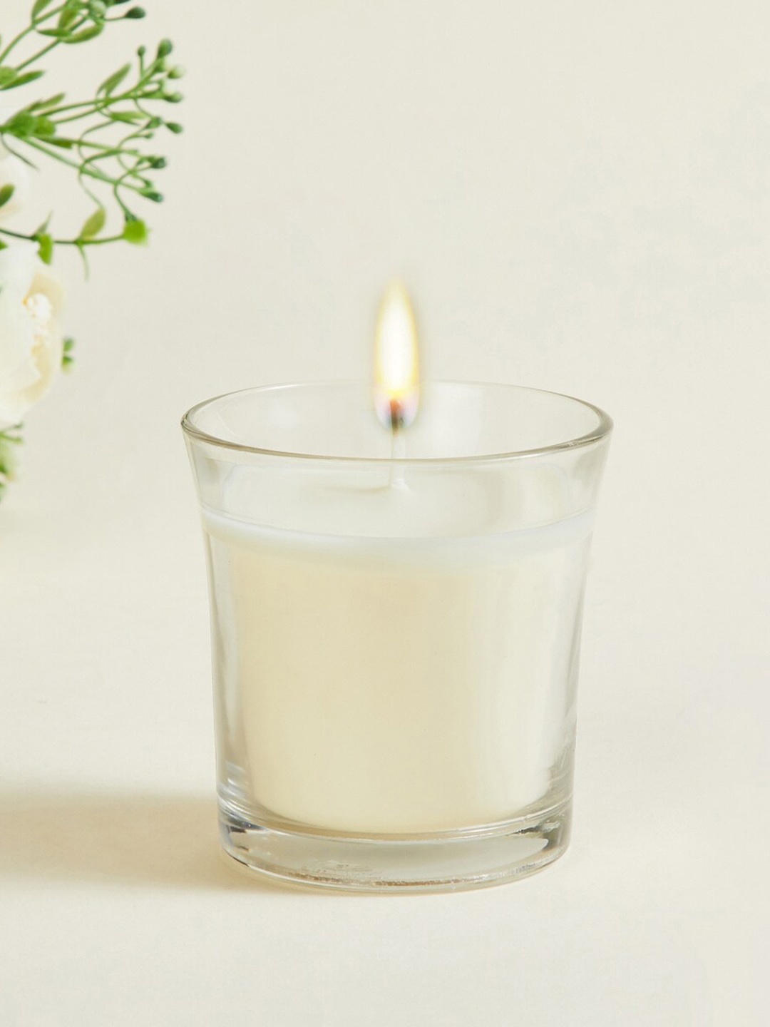 

Home Centre Color Connect White Vanilla Scented Taper Jar Candle