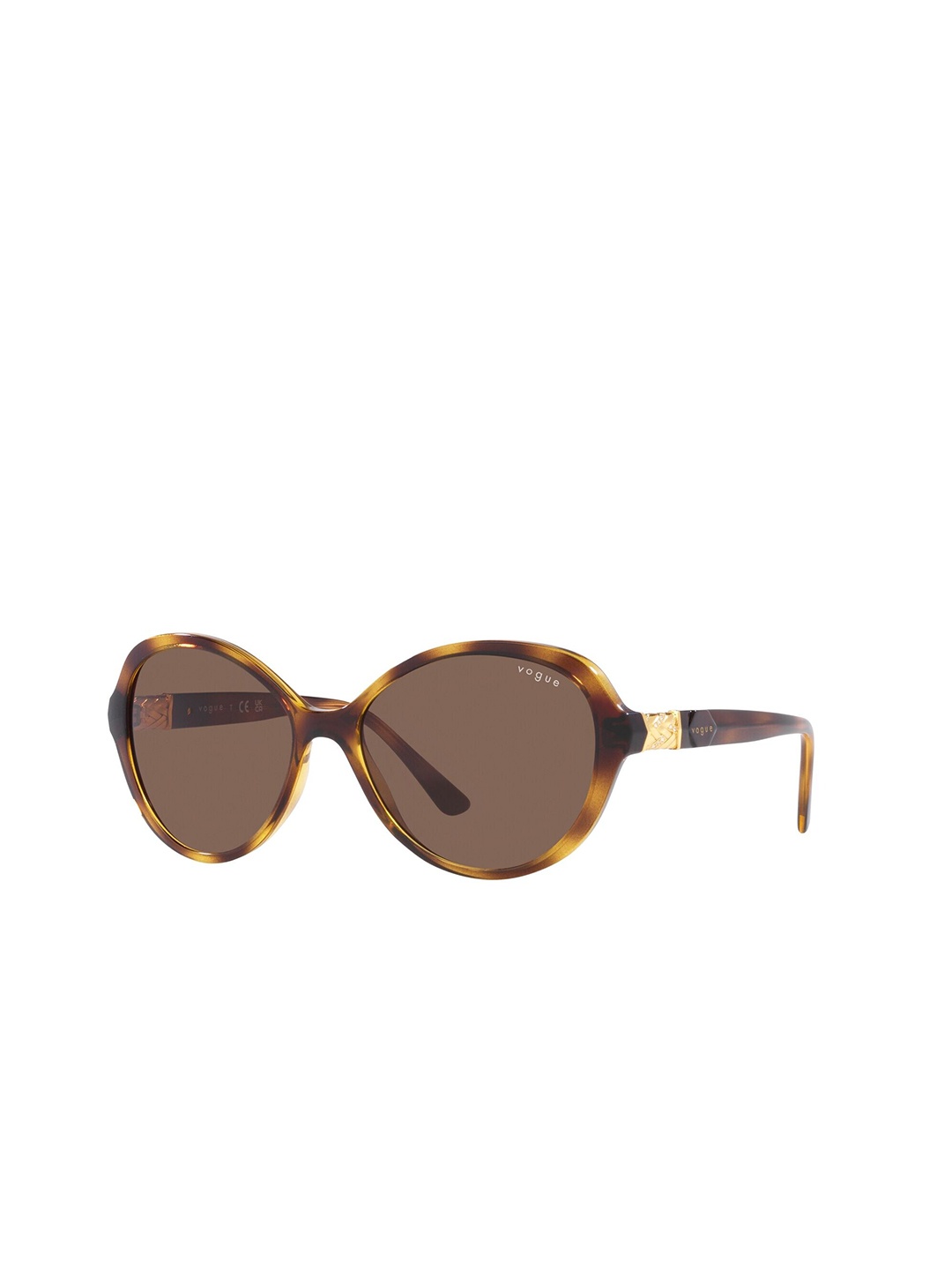 

VOGUE EYEWEAR Women UV Protected Brown Lens Butterfly Sunglasses - 0VO5475SBW6567357