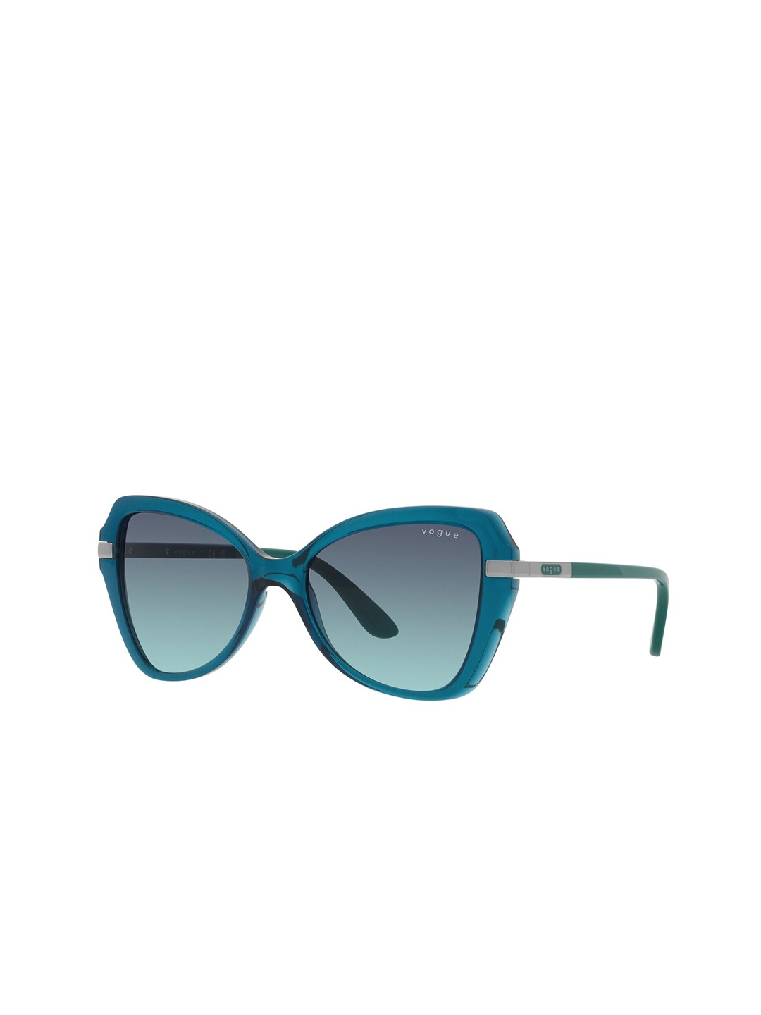 

Vogue Eyewear Women Gradient Blue Lens Butterfly Sunglasses - 0VO5479S30554S53