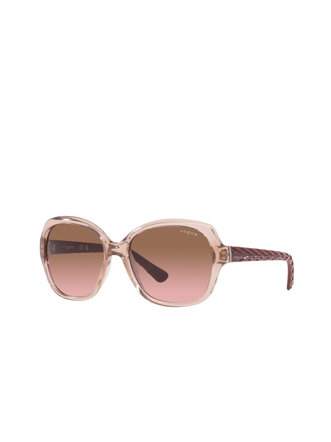 

Vogue Eyewear Women Gradient Brown Lens Square Sunglasses - 0VO2871S28641456, Pink