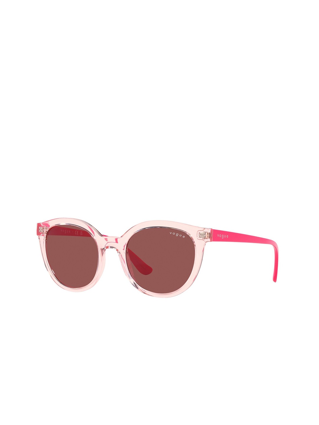 

Vogue Eyewear Women UV Protected Violet Lens Oval Sunglasses - 0VO5427S30756950, Pink