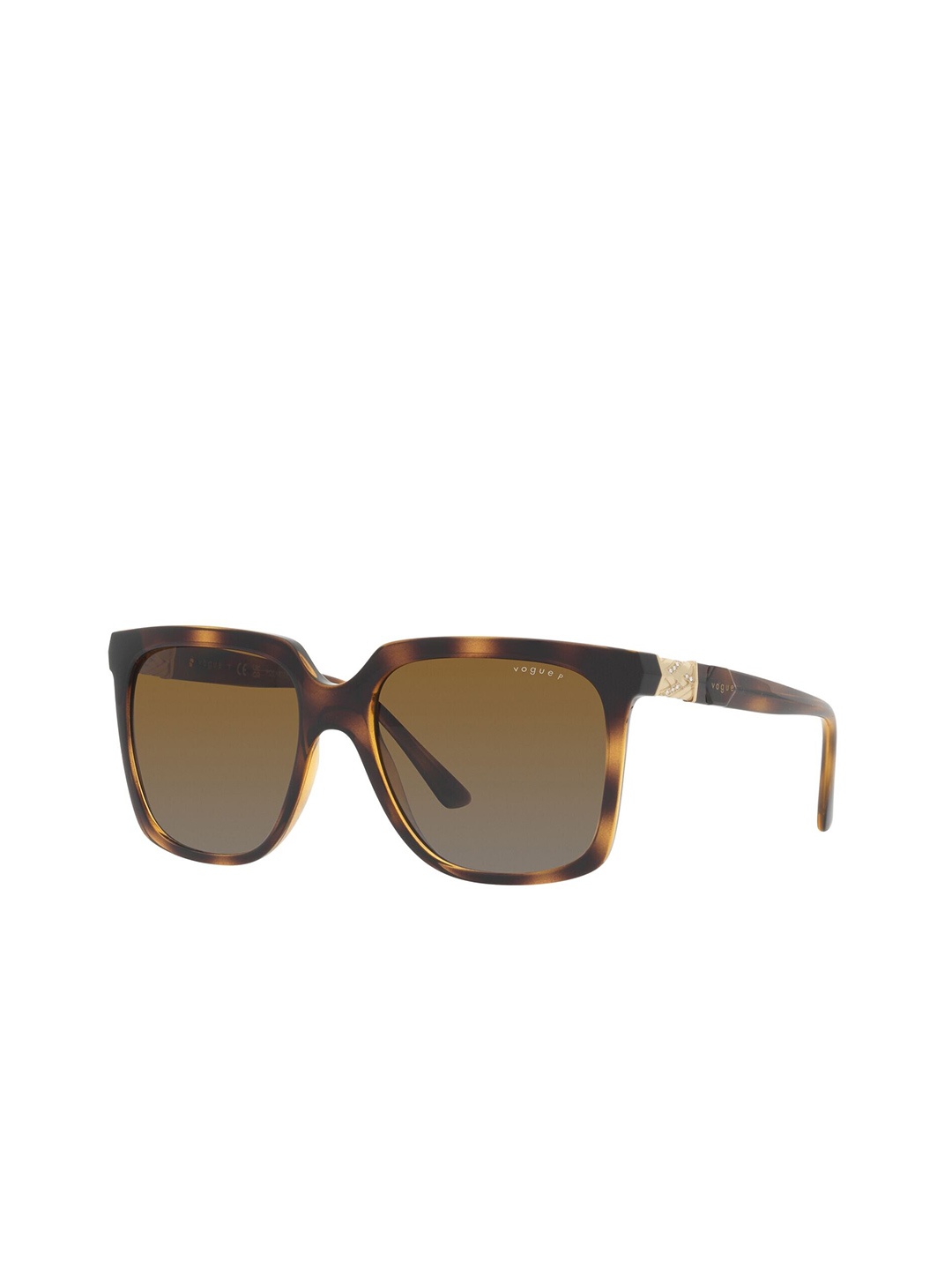 

Vogue Eyewear Women Polarized Brown Lens Square Sunglasses - 0VO5476SBW656T554