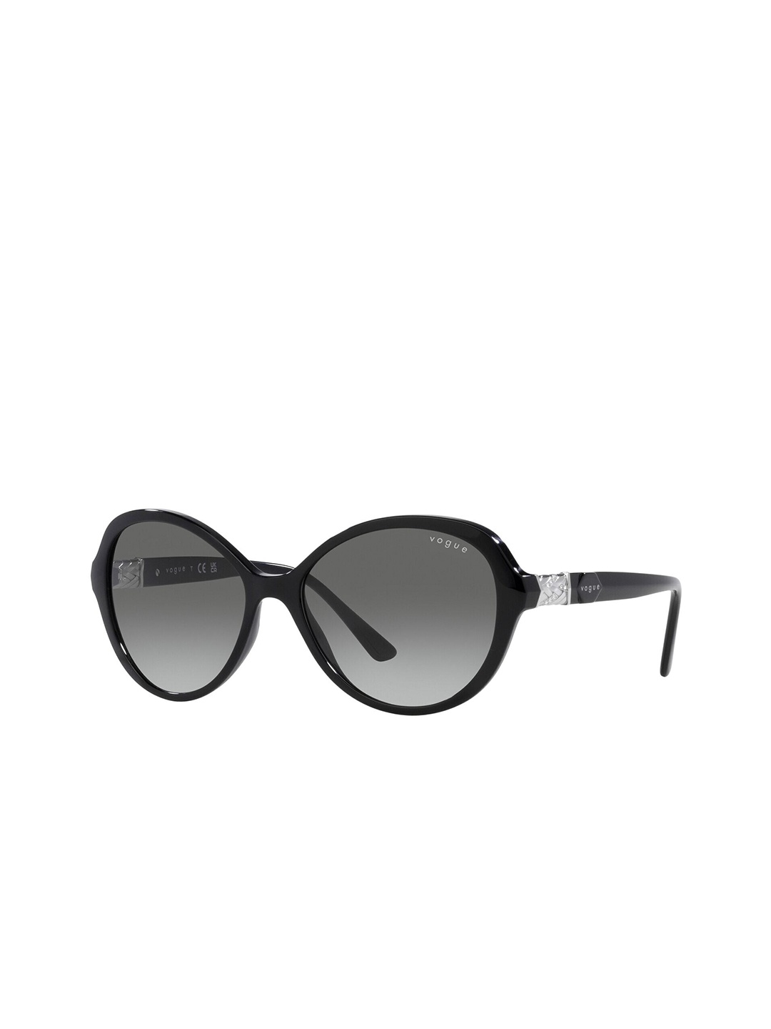 

VOGUE EYEWEAR Women Gradient Lens Butterfly Sunglasses - 0VO5475SBW44/1157, Black