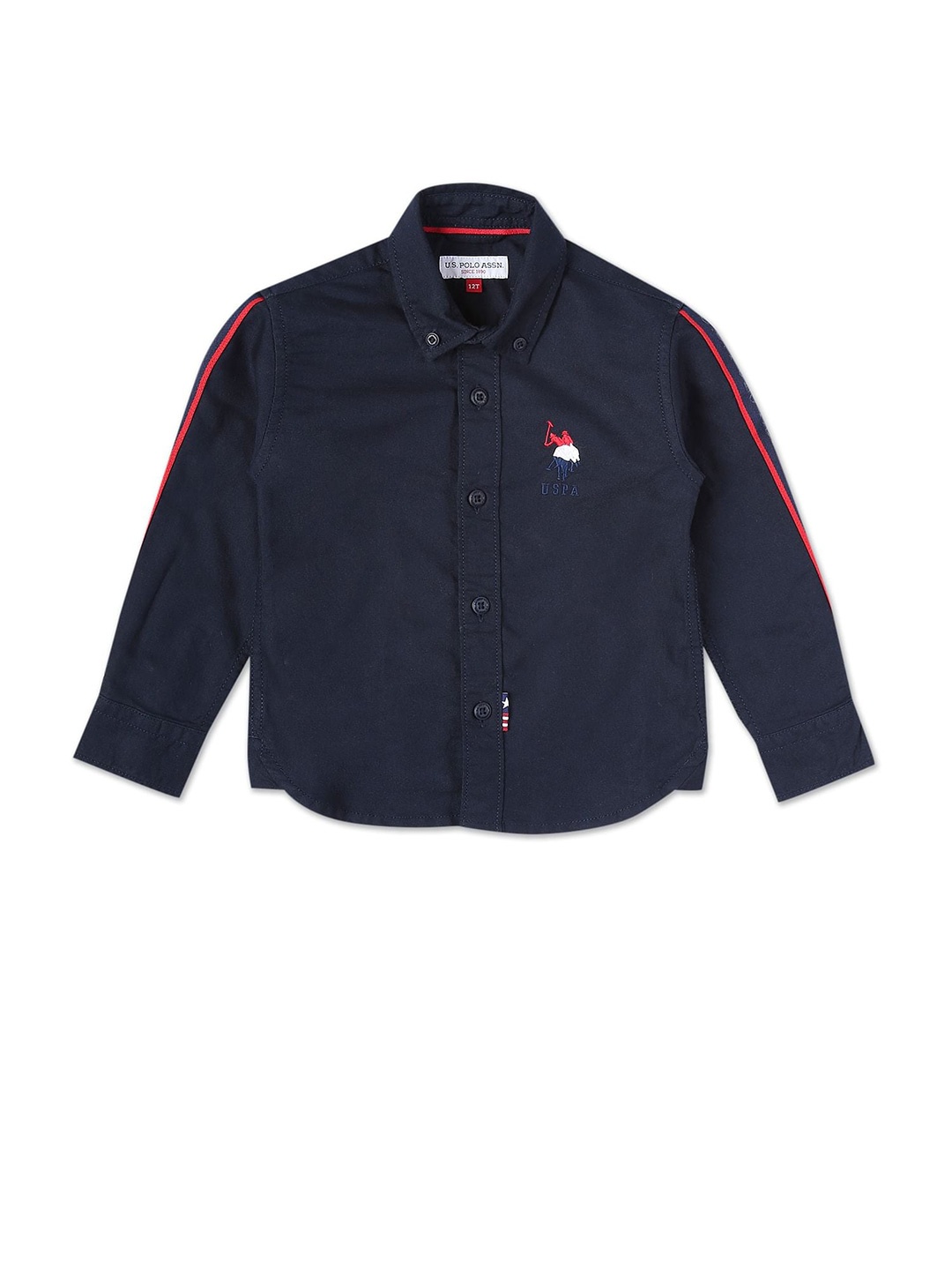 

U.S. Polo Assn. Kids Boys Regular Fit Cotton Casual Shirt, Blue
