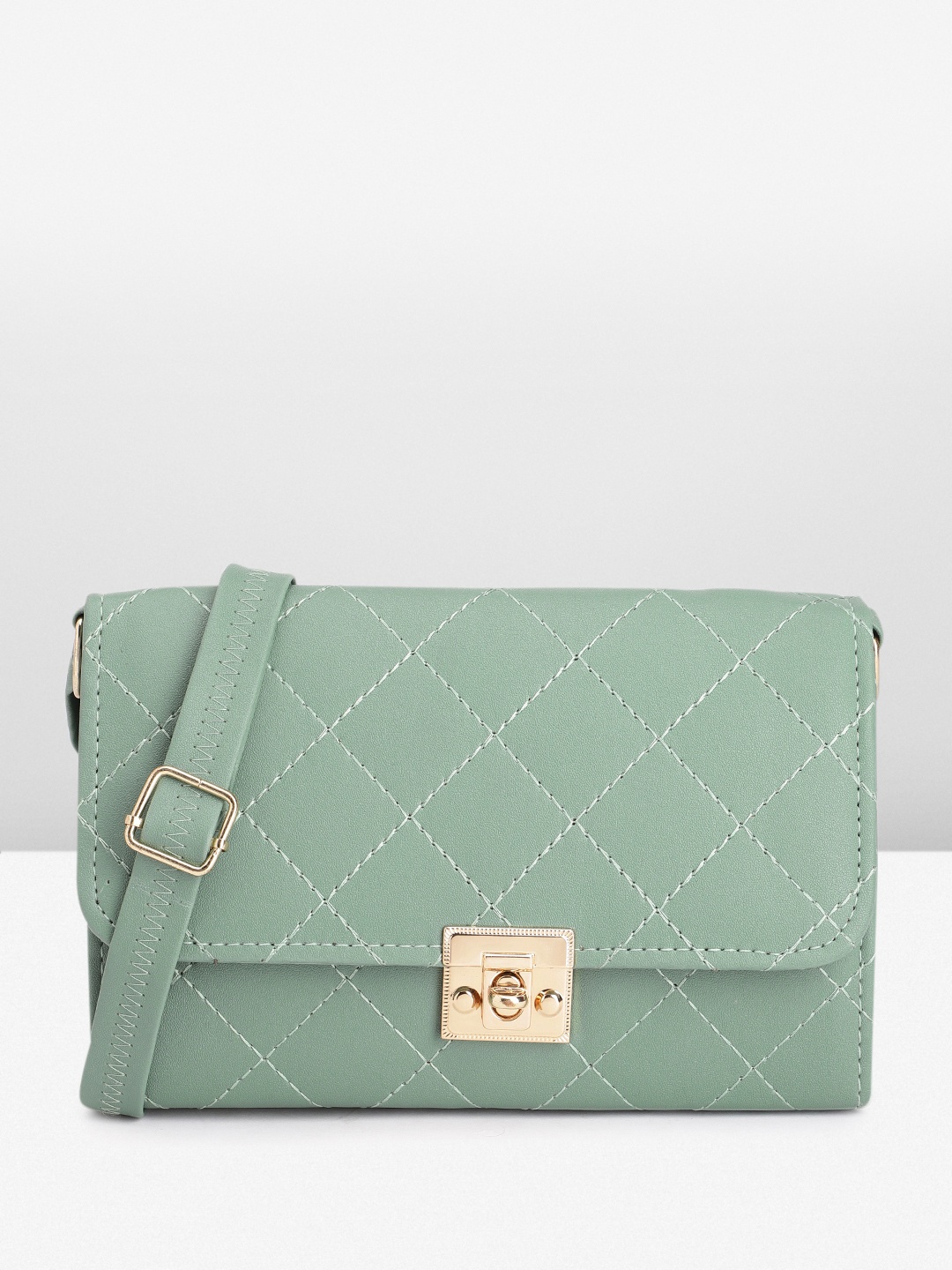 

Caprese Women Quilted Sling Bag, Green