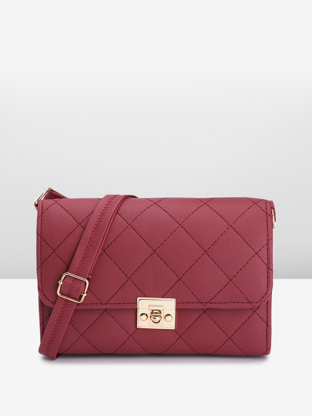 

Caprese Women Quilted Sling Bag, Maroon