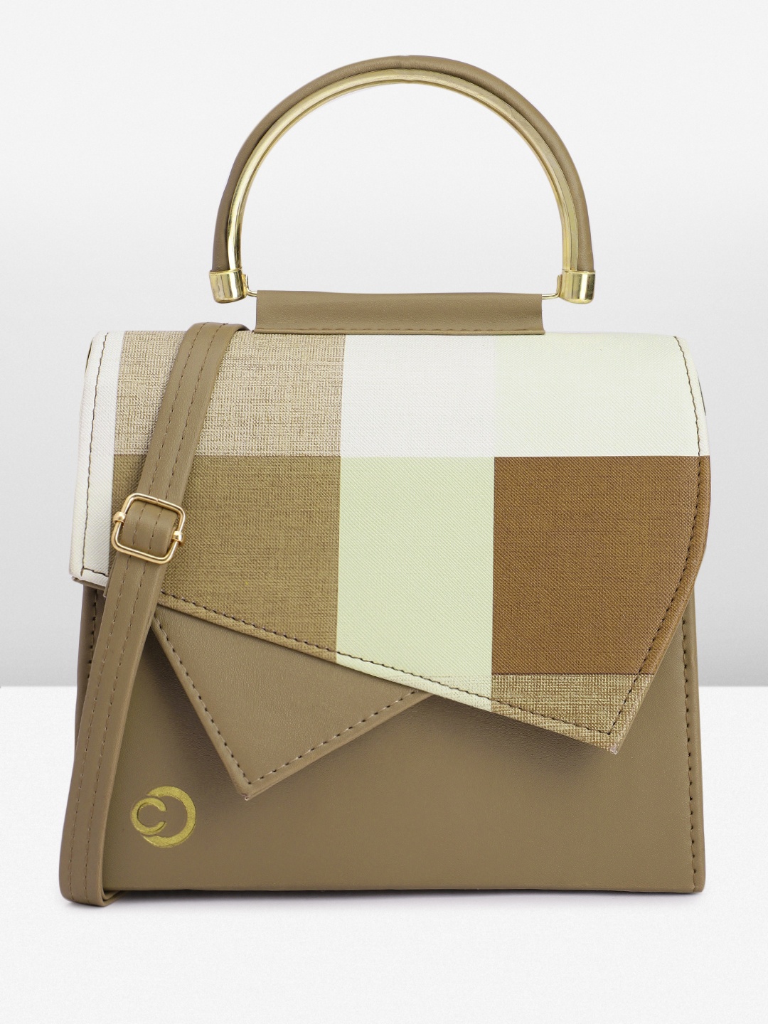

Caprese Women Printed Satchel, Olive