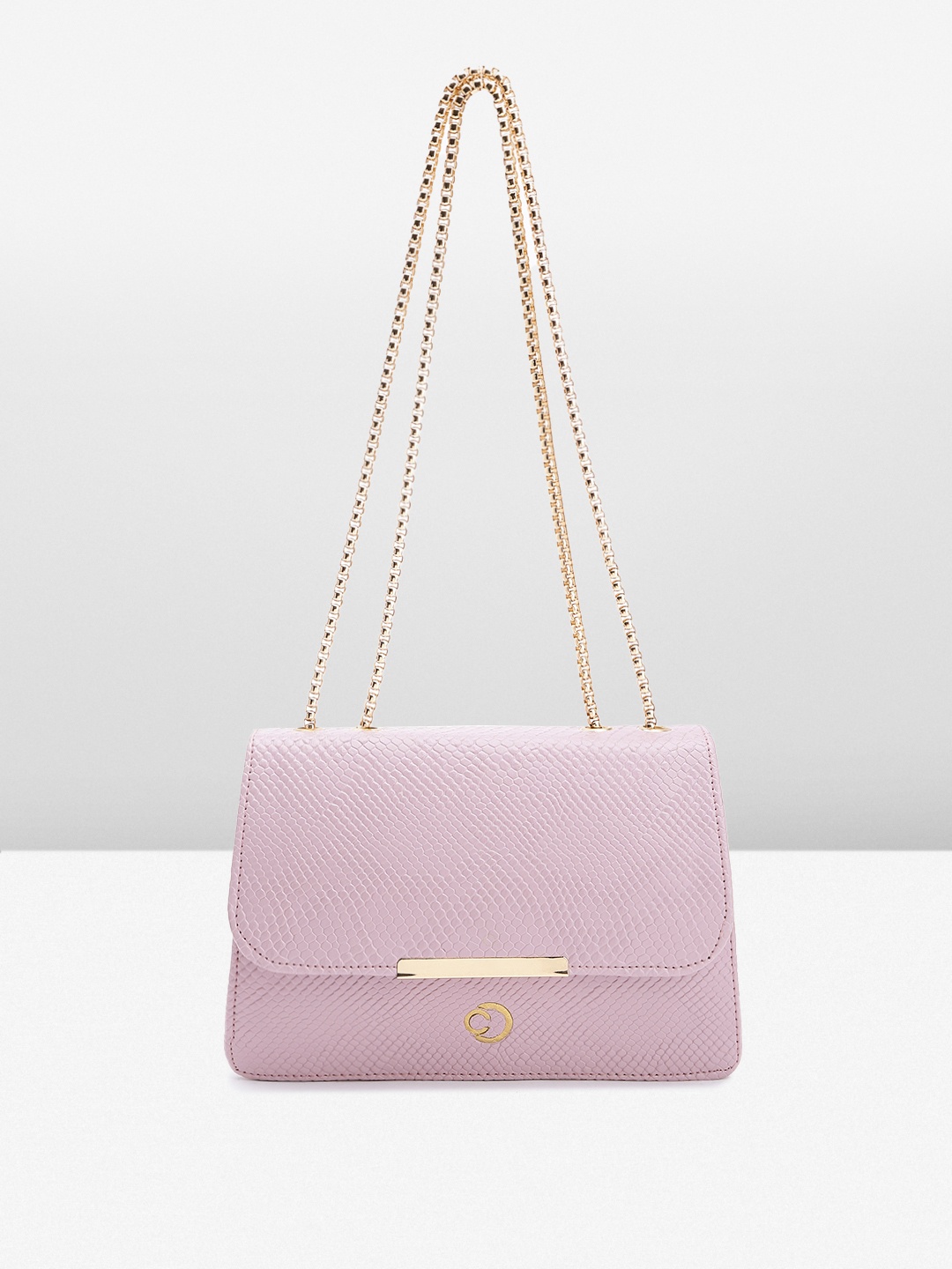 

Caprese Crocodile Textured Regular Structured Shoulder Bag, Lavender