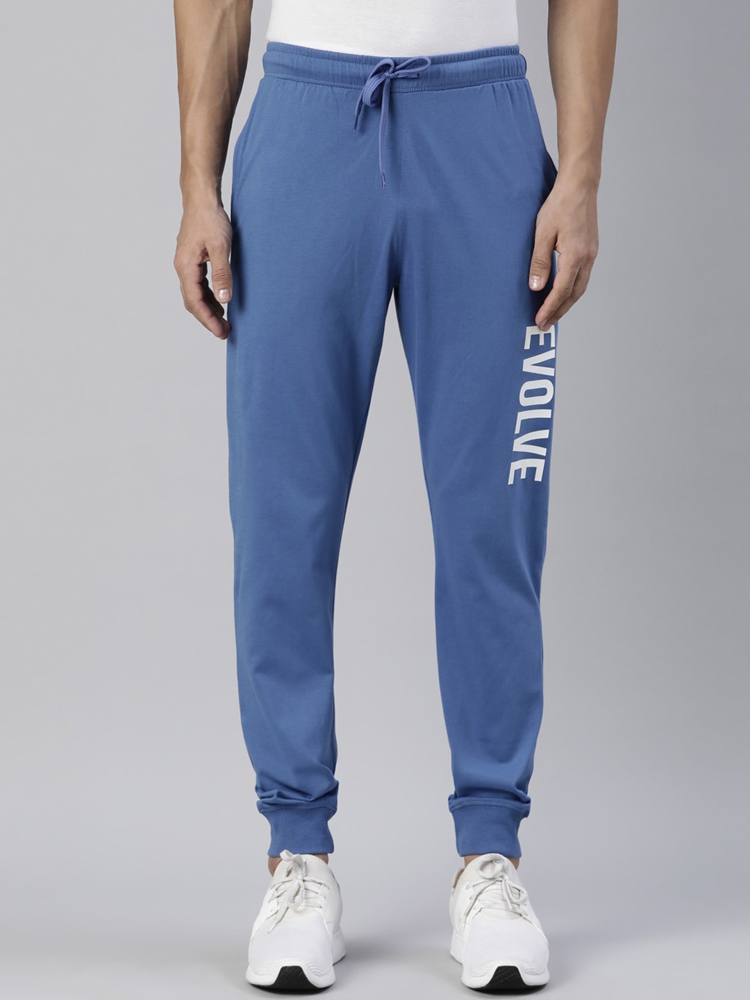 

DIXCY SCOTT Men Comfort Fit Cotton Sports Joggers, Blue