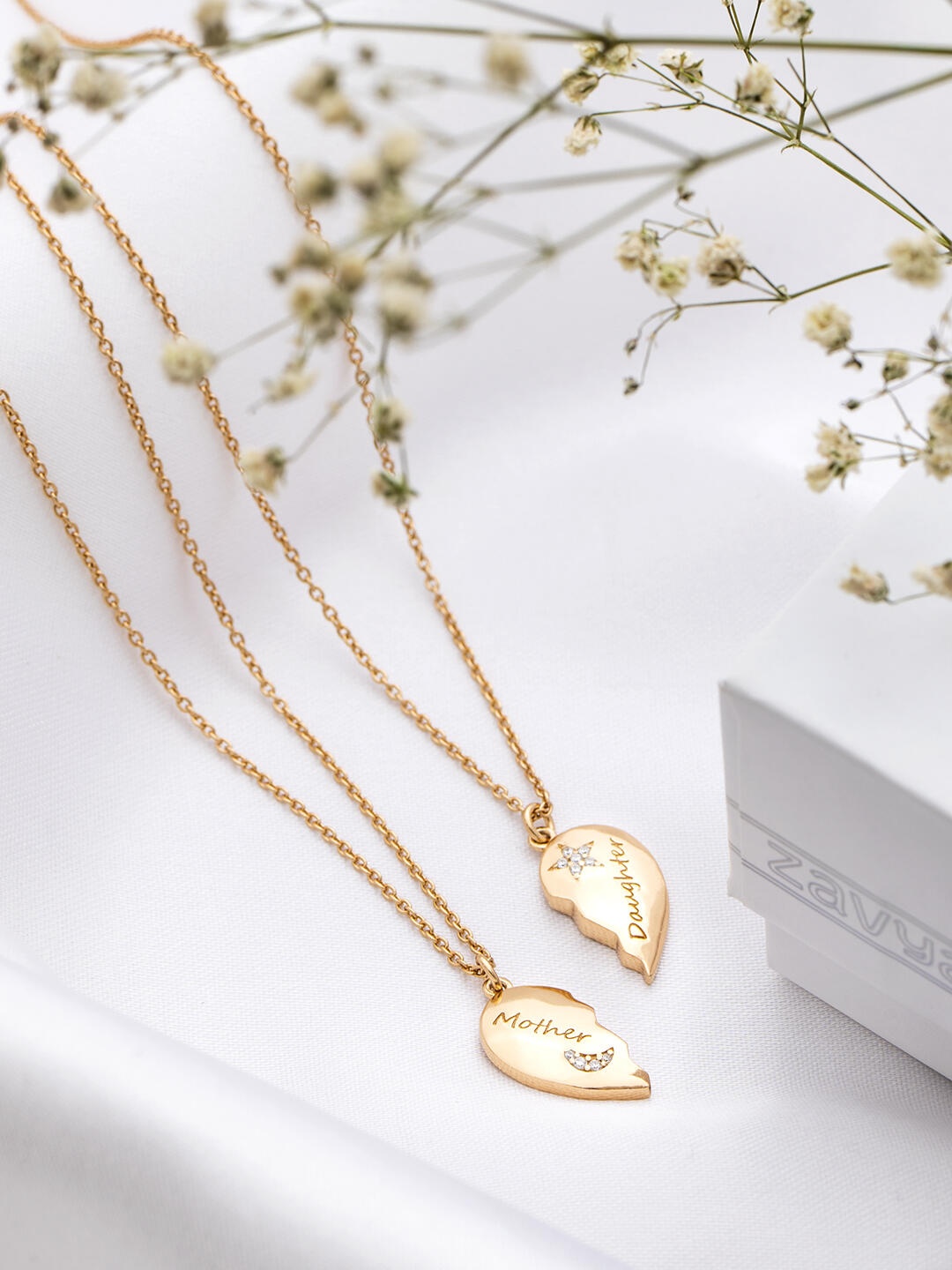 

Zavya Rose Gold Sterling Silver Rose Gold-Plated Necklace