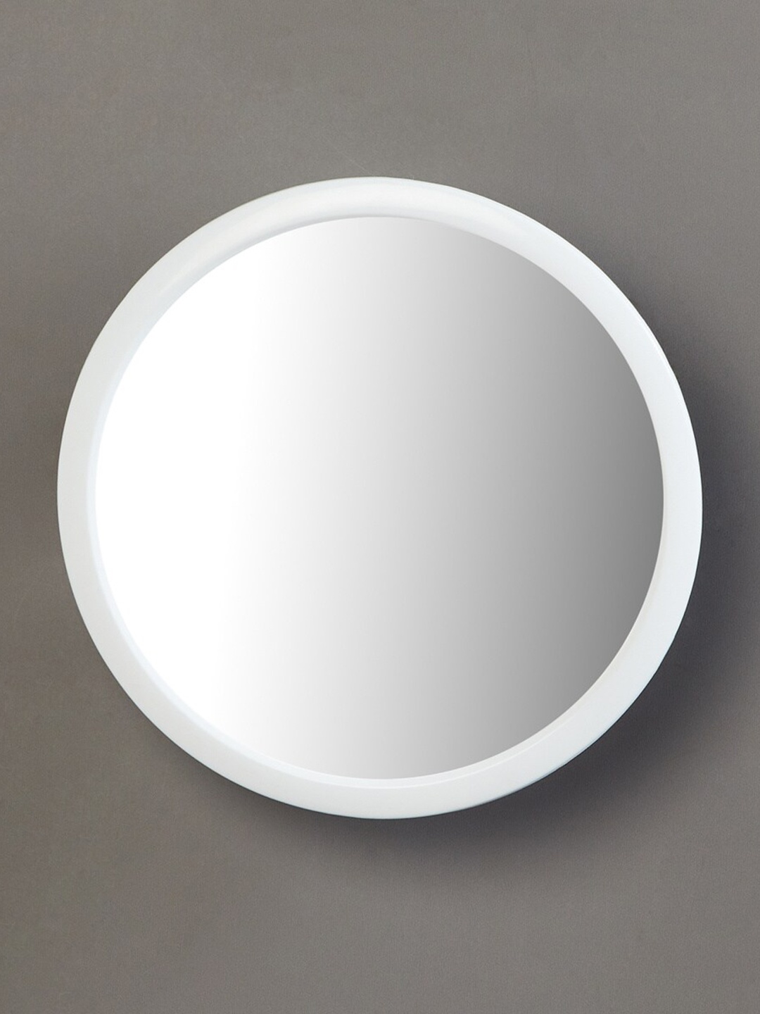 

Home Centre Orion-Suction White Round Shaped Wall Mirror