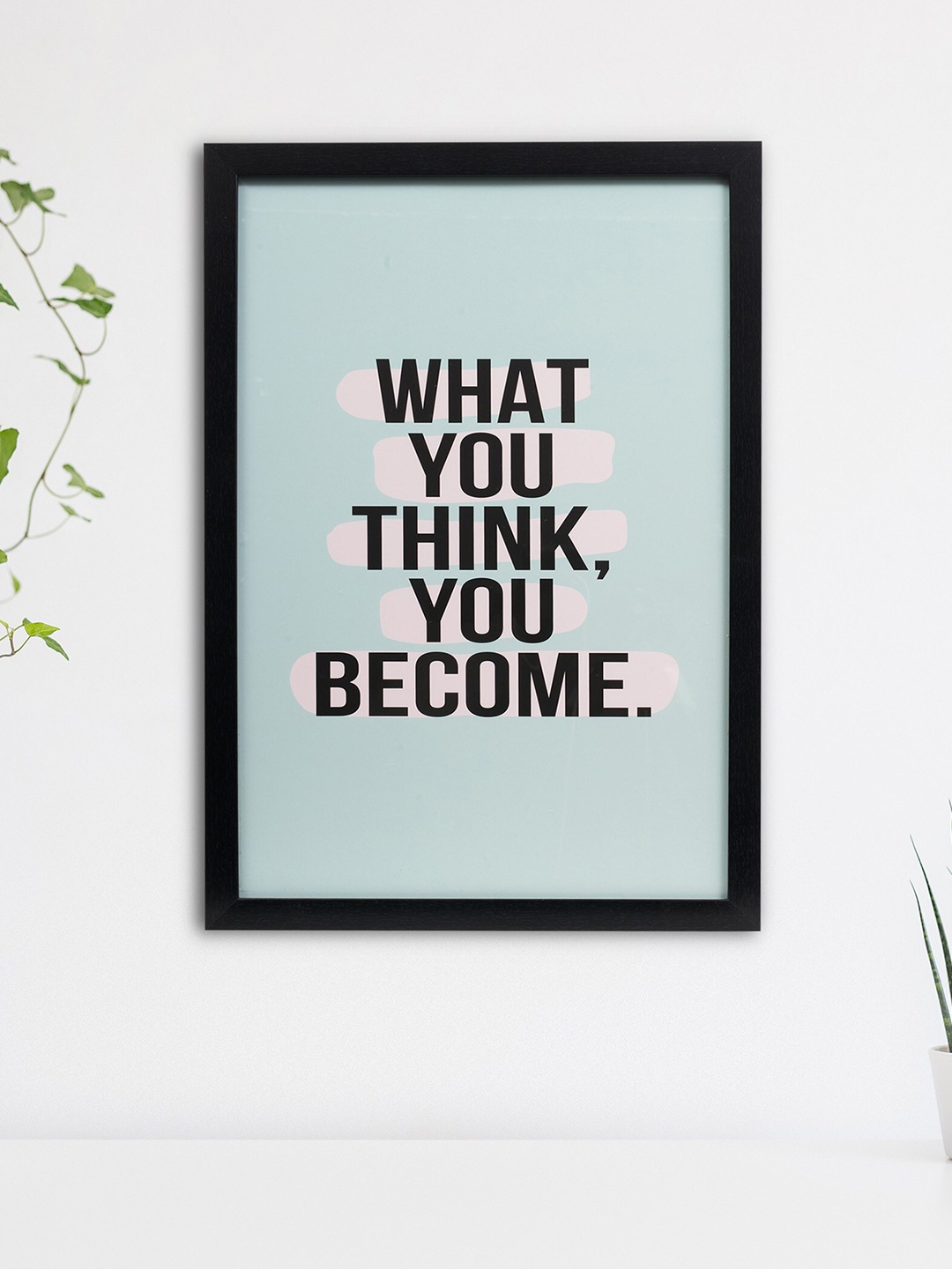 

Home Centre Spectrum Blue & Black Inspirational Quote Printed Wall Photo Frame