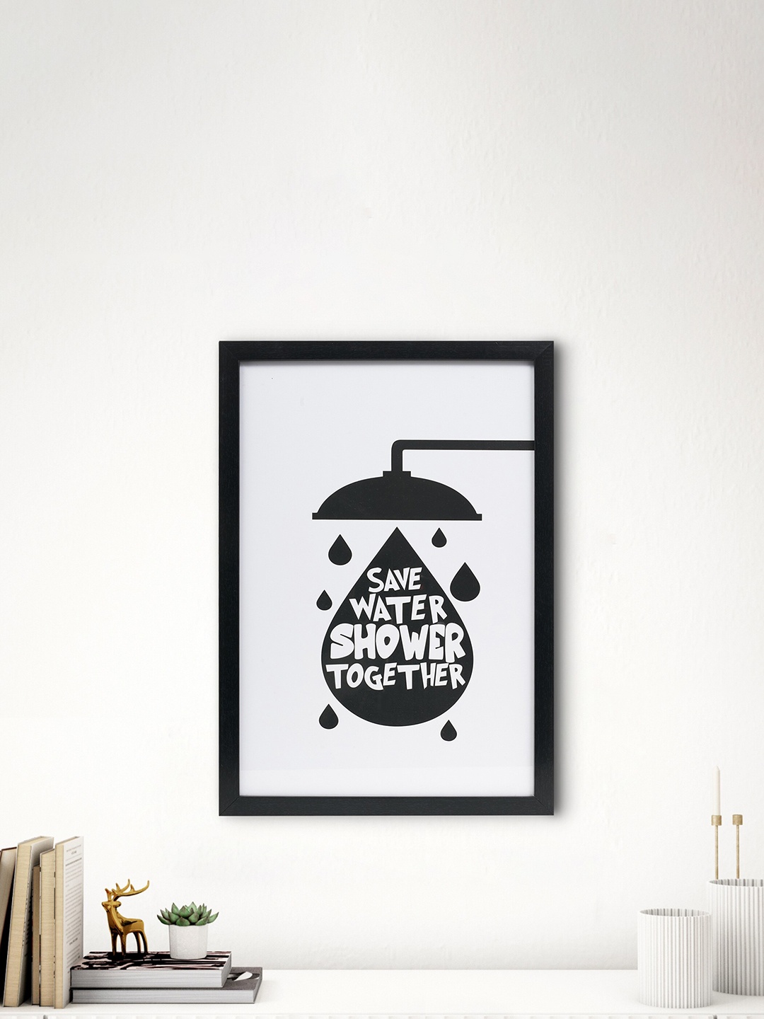 

Home Centre Spectrum Black & White Bath Quotes Printed Wall Photo Frame