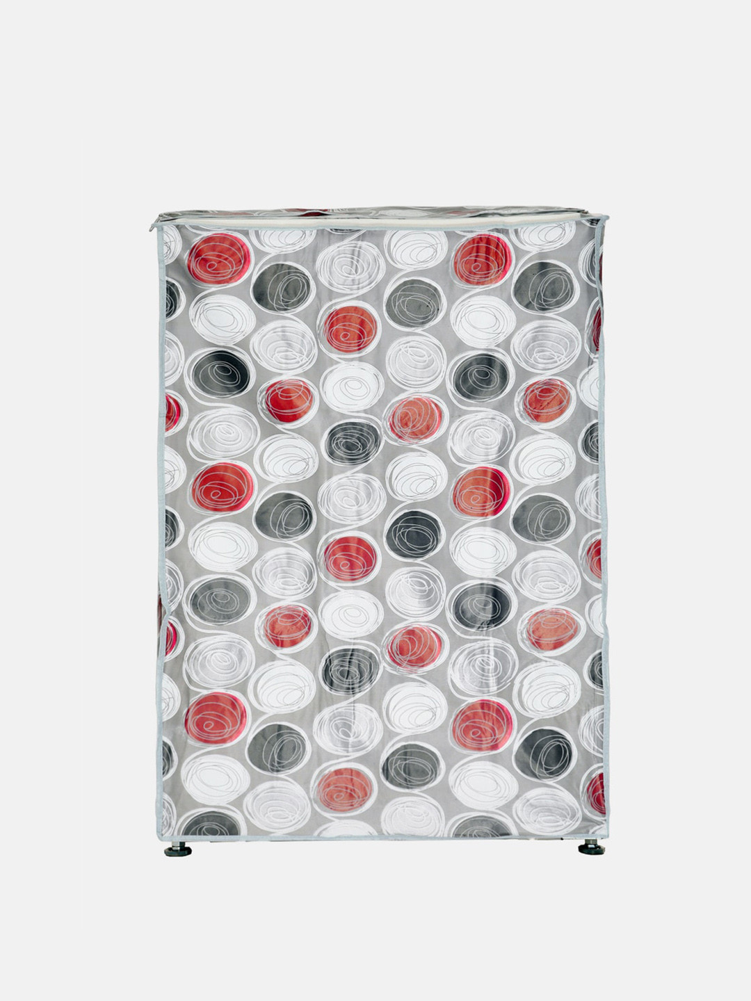 

Home Centre Grey & Red Corsica Printed Top Load Washing Machine Cover