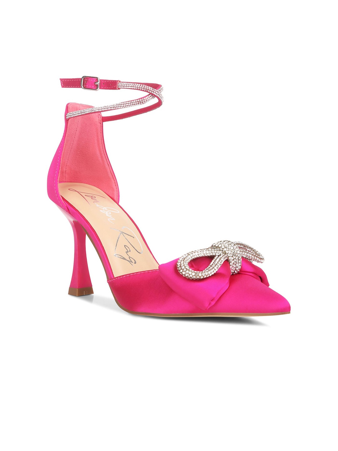 

London Rag Embellished Slim Heel Pumps, Pink