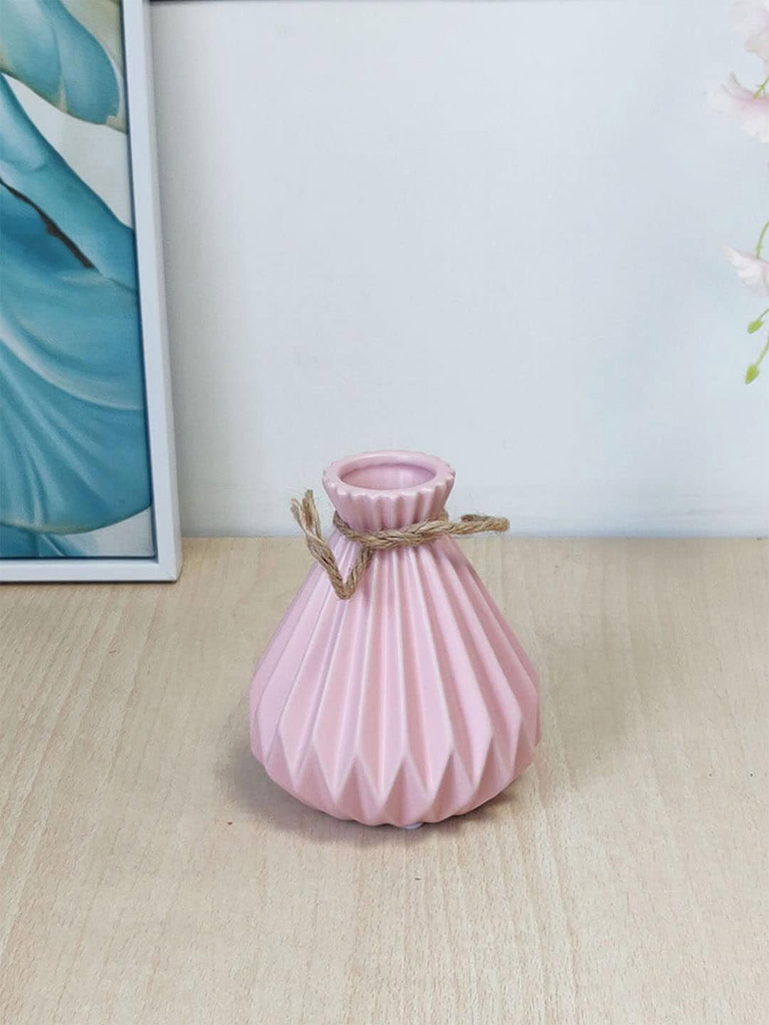 

Art Street Pink Textured Ceramic Flower Vase