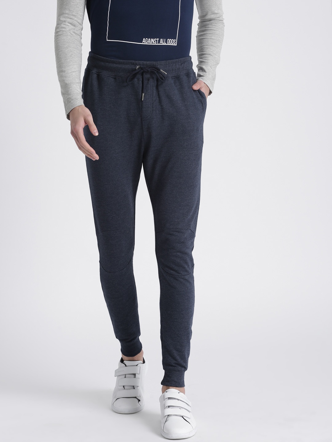 

Splash Men Blue Regular Fit Solid Joggers