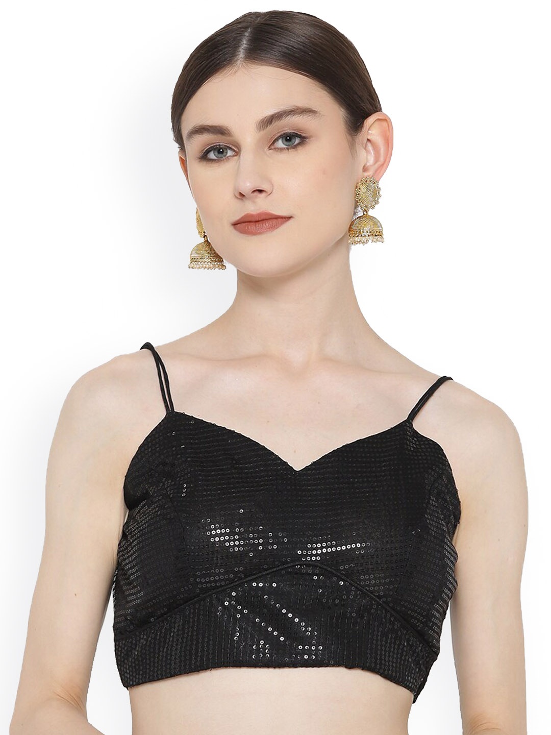 

KAANCHIE NANGGIA Sequinned Embellished Blouse, Black