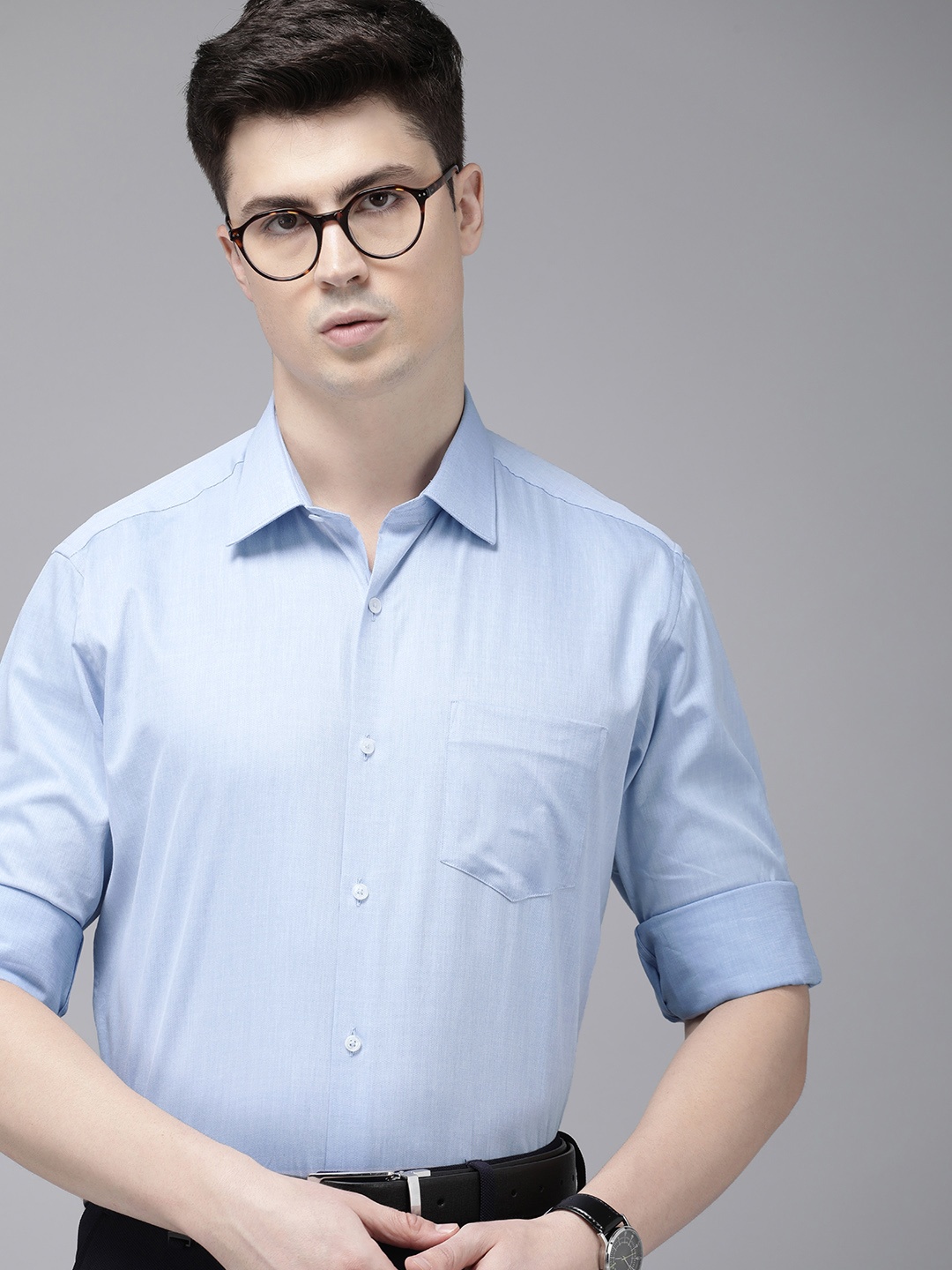 

Van Heusen Pure Cotton Comfort Formal Shirt, Blue
