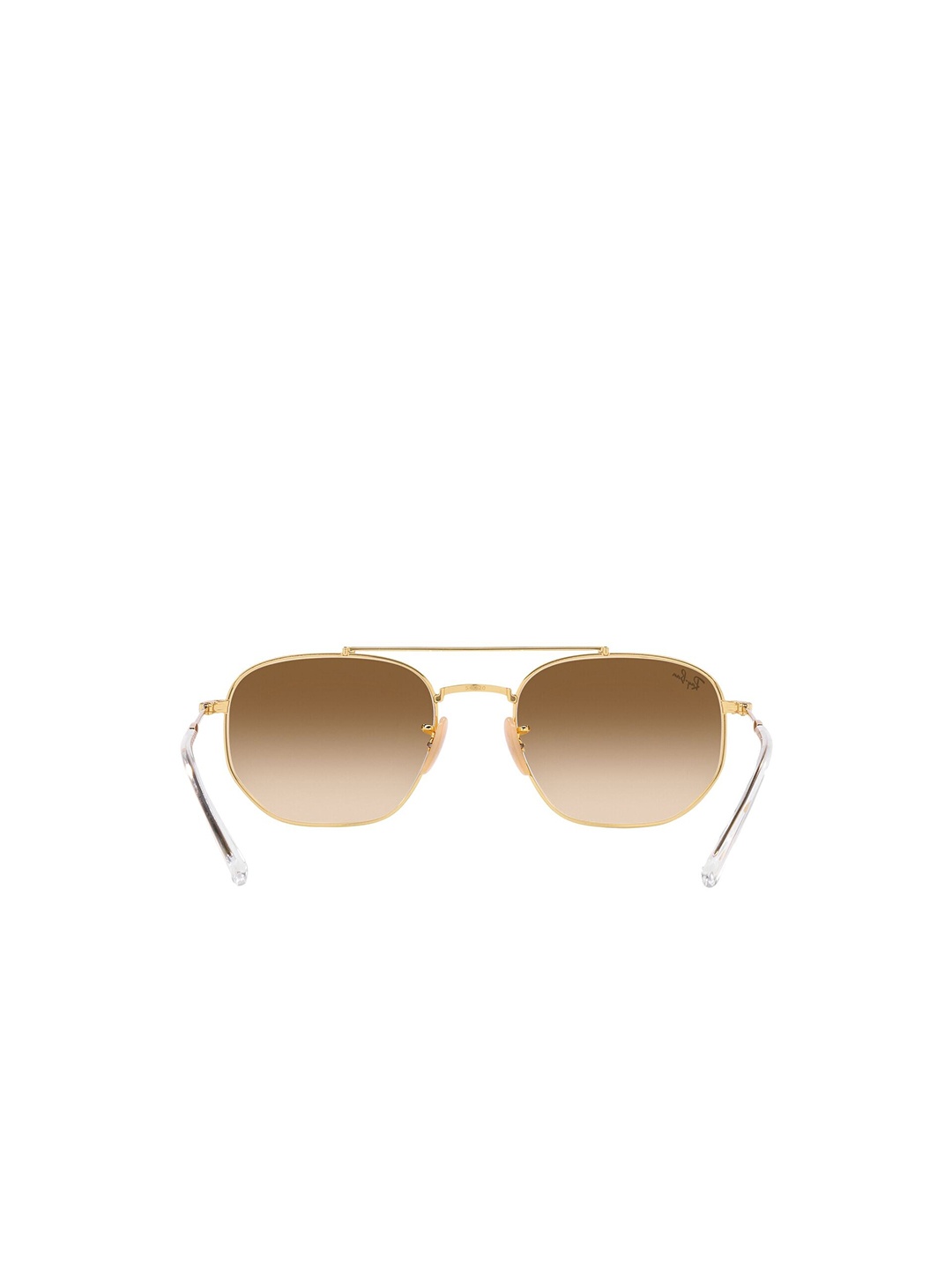 

RAY-BAN Unisex Gradient Brown Lens Irregular Sunglasses - 0RB3707001/5157, Gold