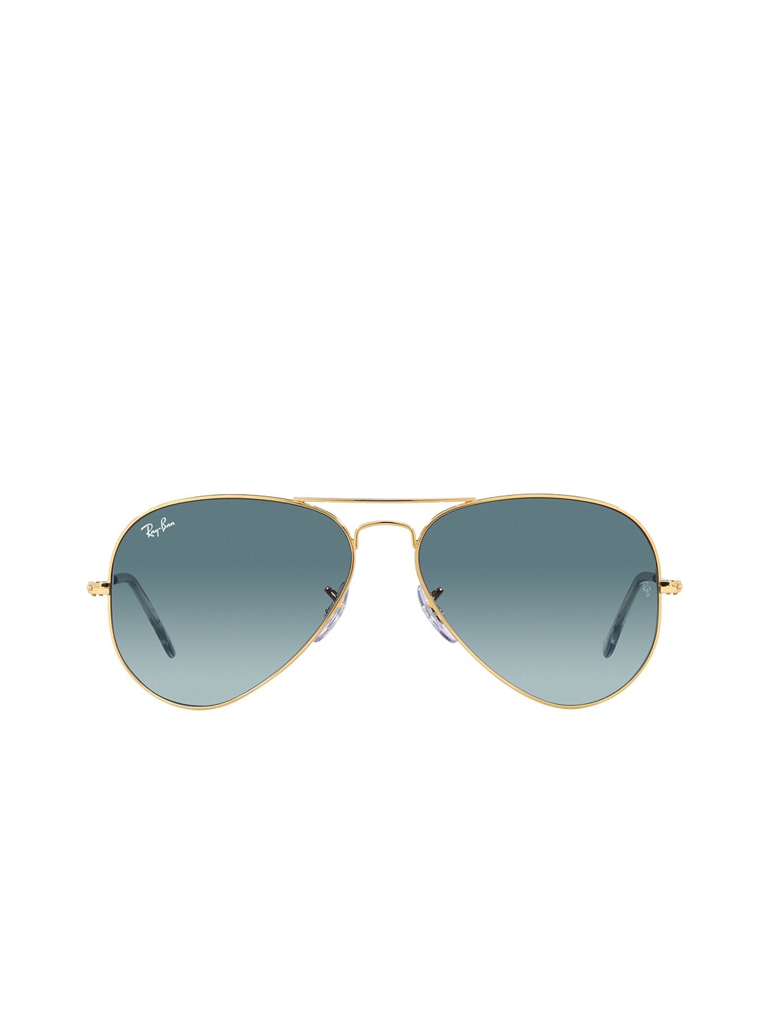 

RAY-BAN Unisex Gradient Blue Lens Pilot Sunglasses - 0RB3025001/3M58, Gold